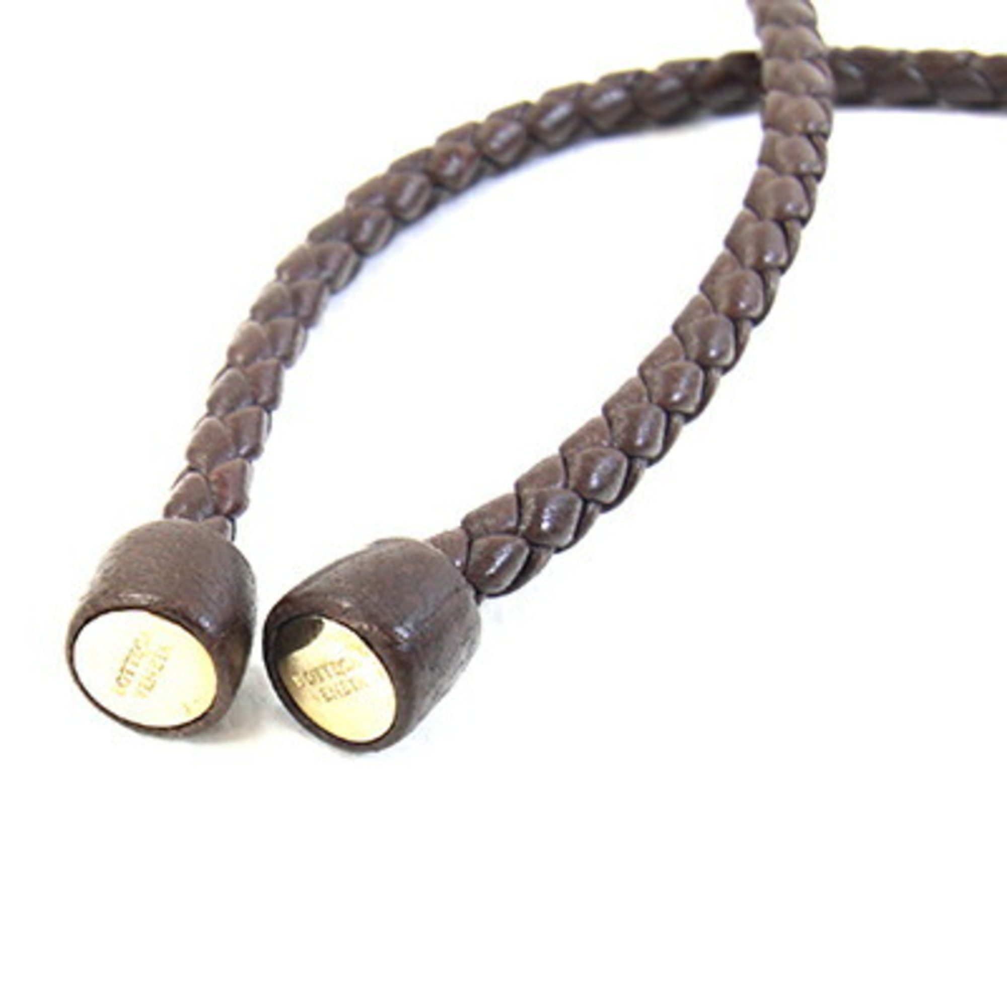 Bottega Veneta Women's Intrecciato Brown Leather Rope Belt with Cord