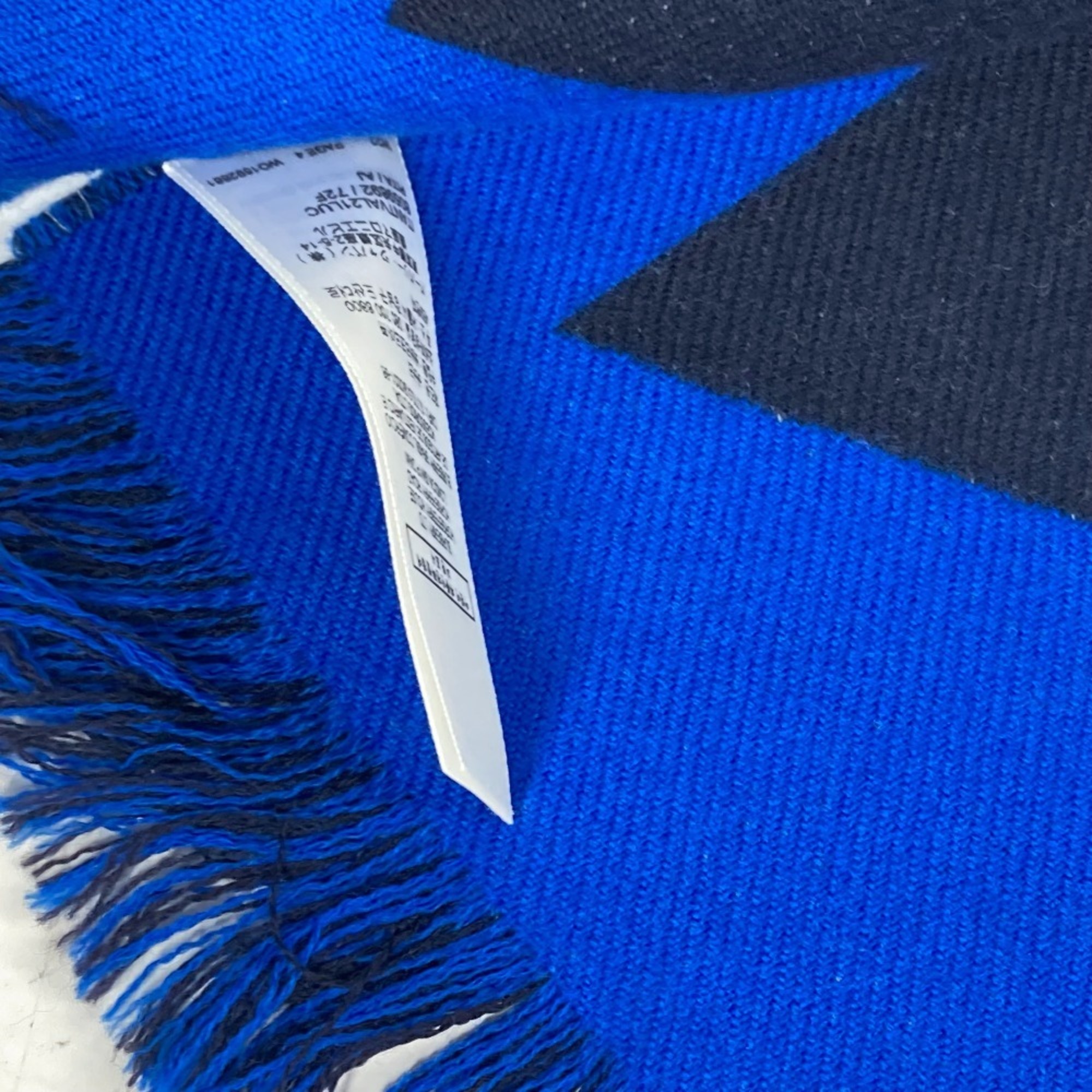 BURBERRY 8059892 Wool Scarf for Men and Women, Blue