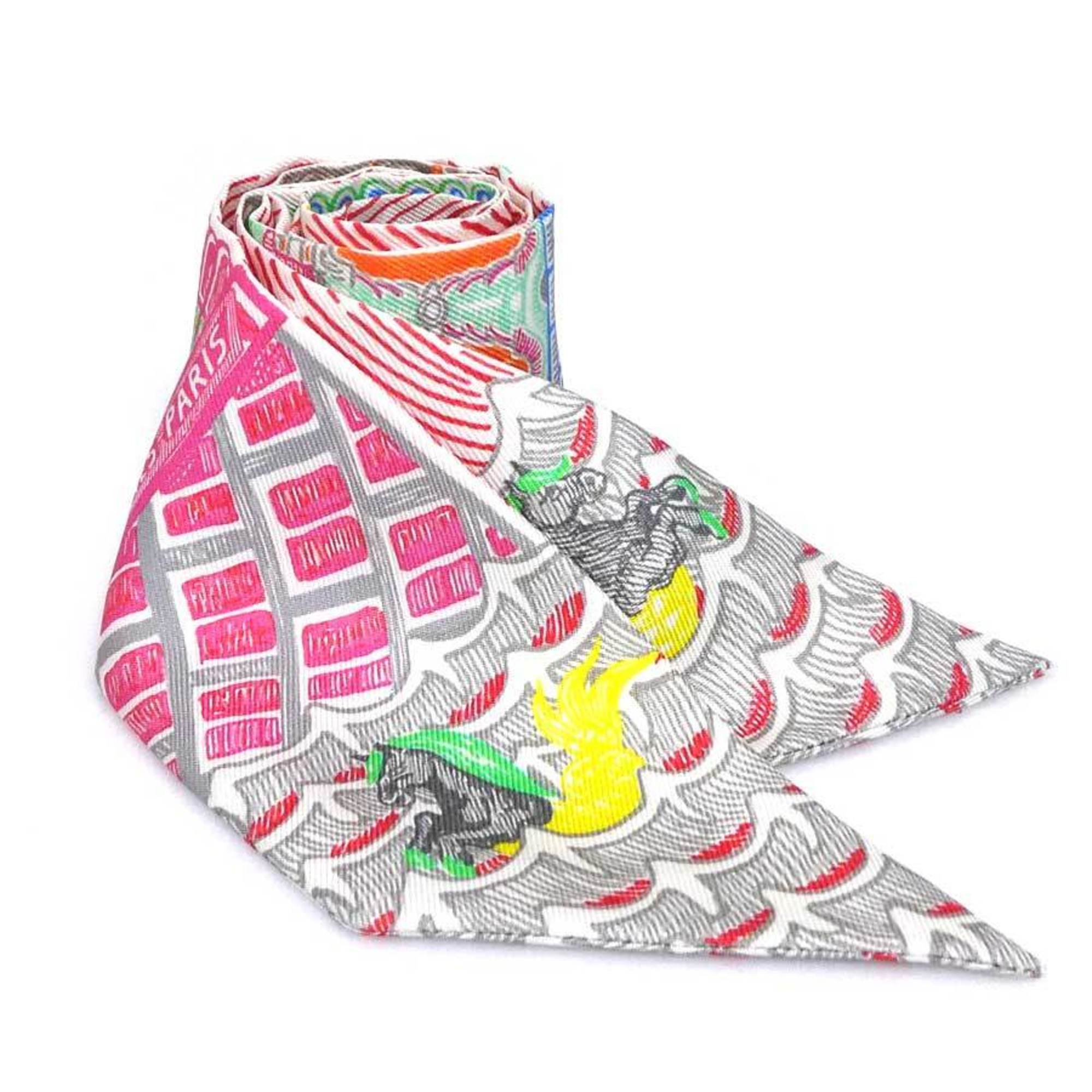 Hermes Twilly Silk Scarf, Multicolor, Women’s, H31551G
