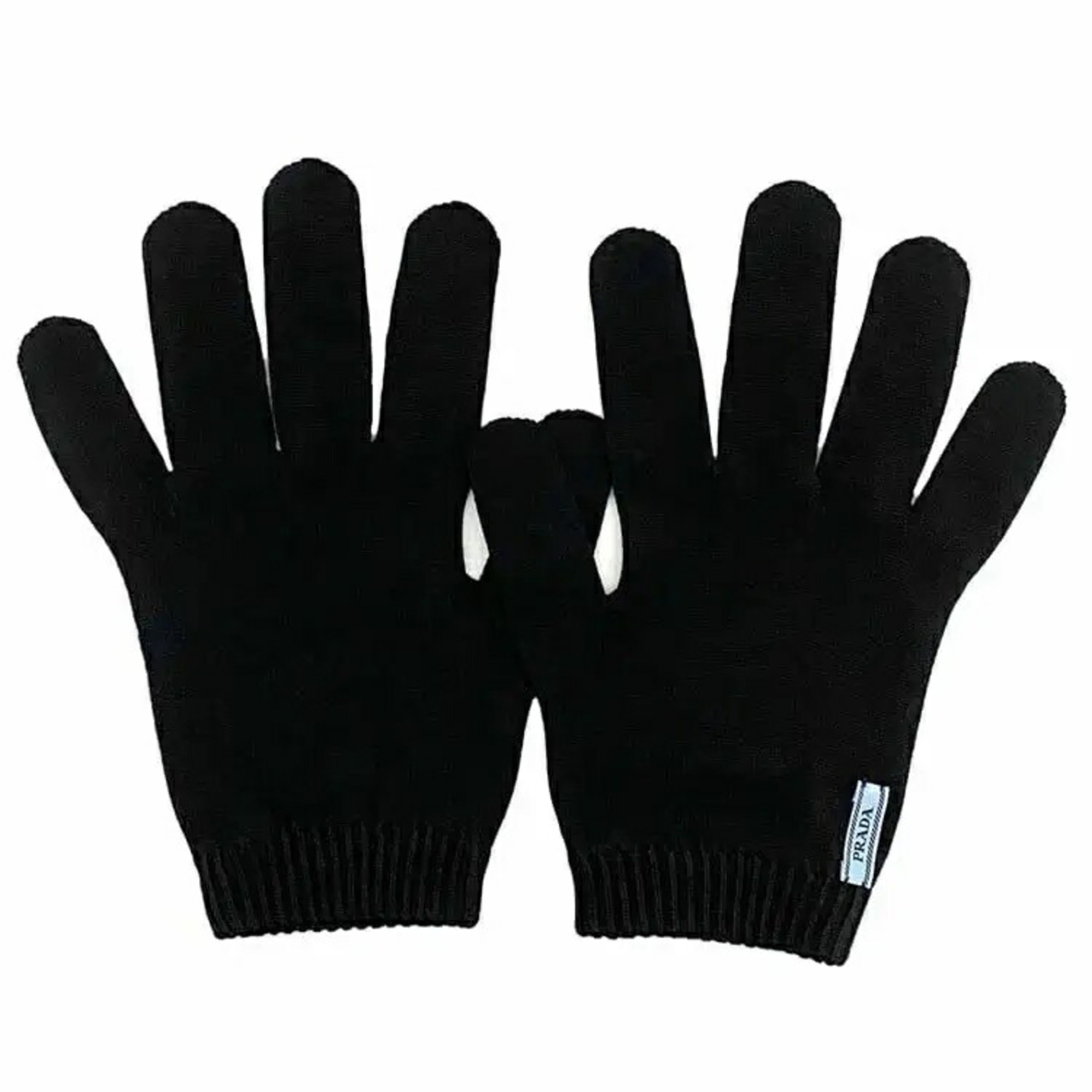 Prada gloves ec-22055 Black NERO DNA615 100% cotton PRADA for women
