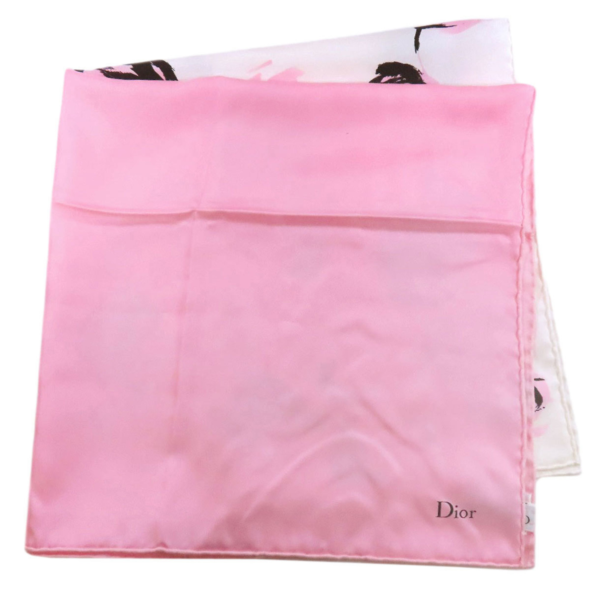 Christian Dior floral print silk scarf/muffler for women