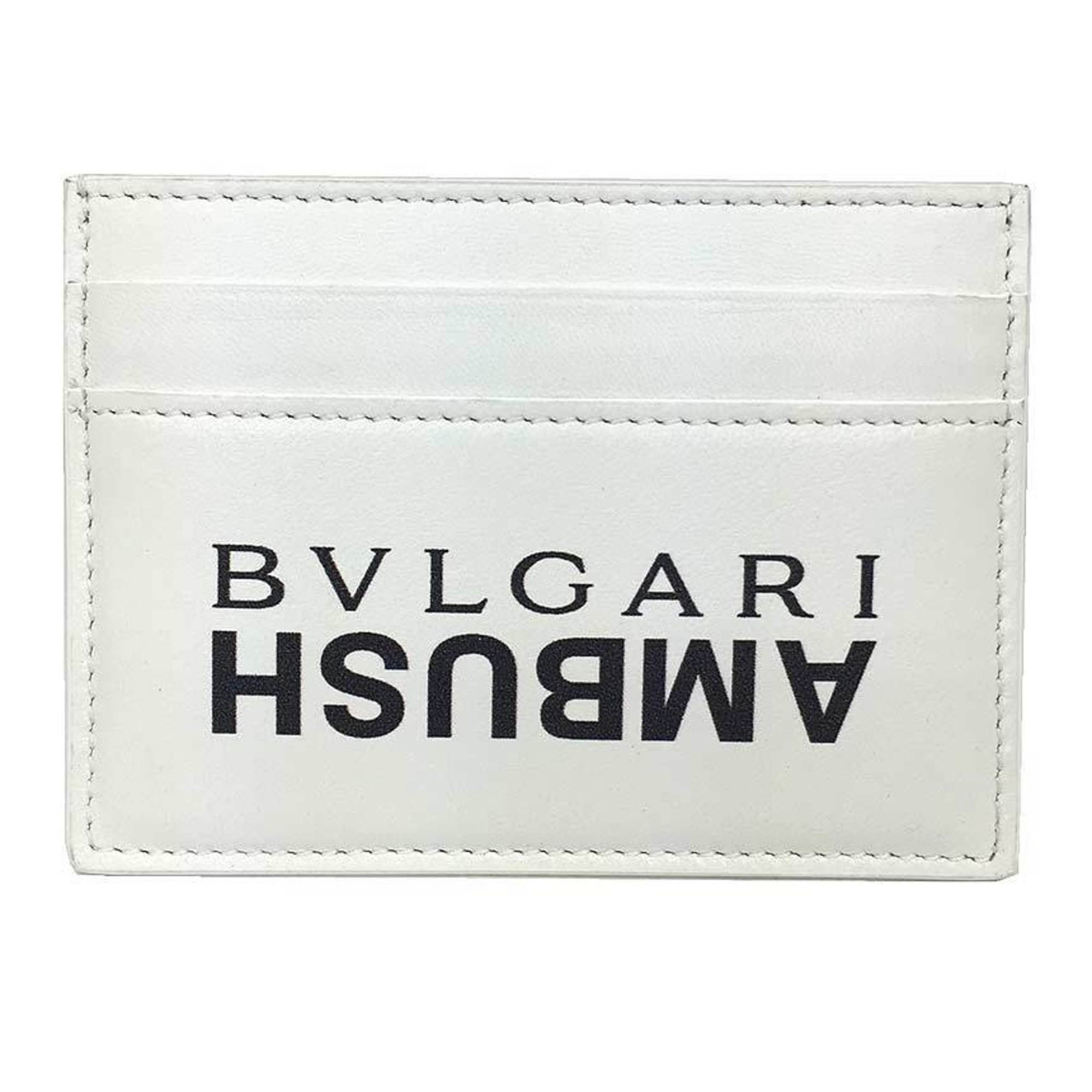 BVLGARI AMBUCISH×BVLGARI Card Case Pass White Japan Limited Color