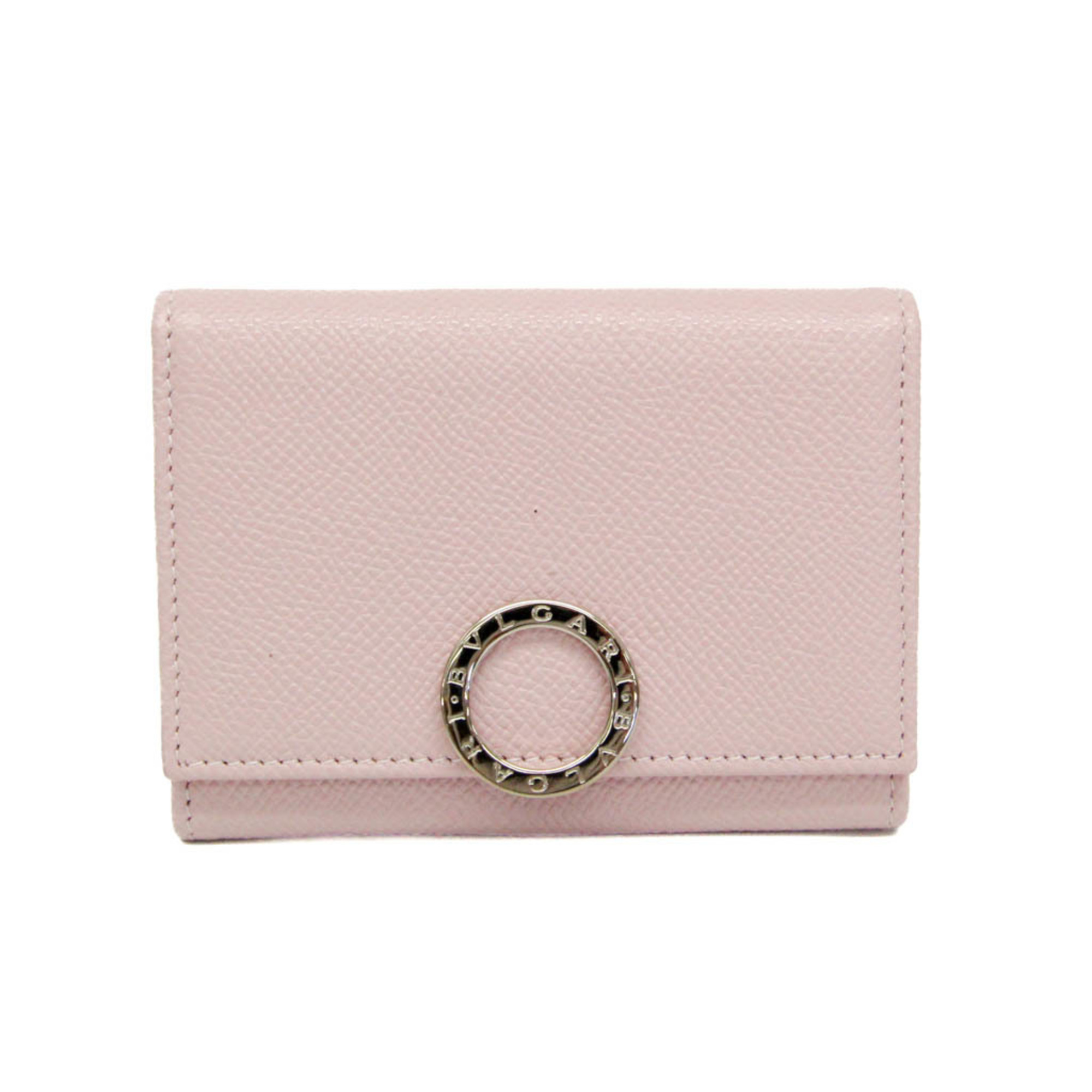 Bvlgari Bvlgari Bvlgari 30421 Leather Card Case Light Pink