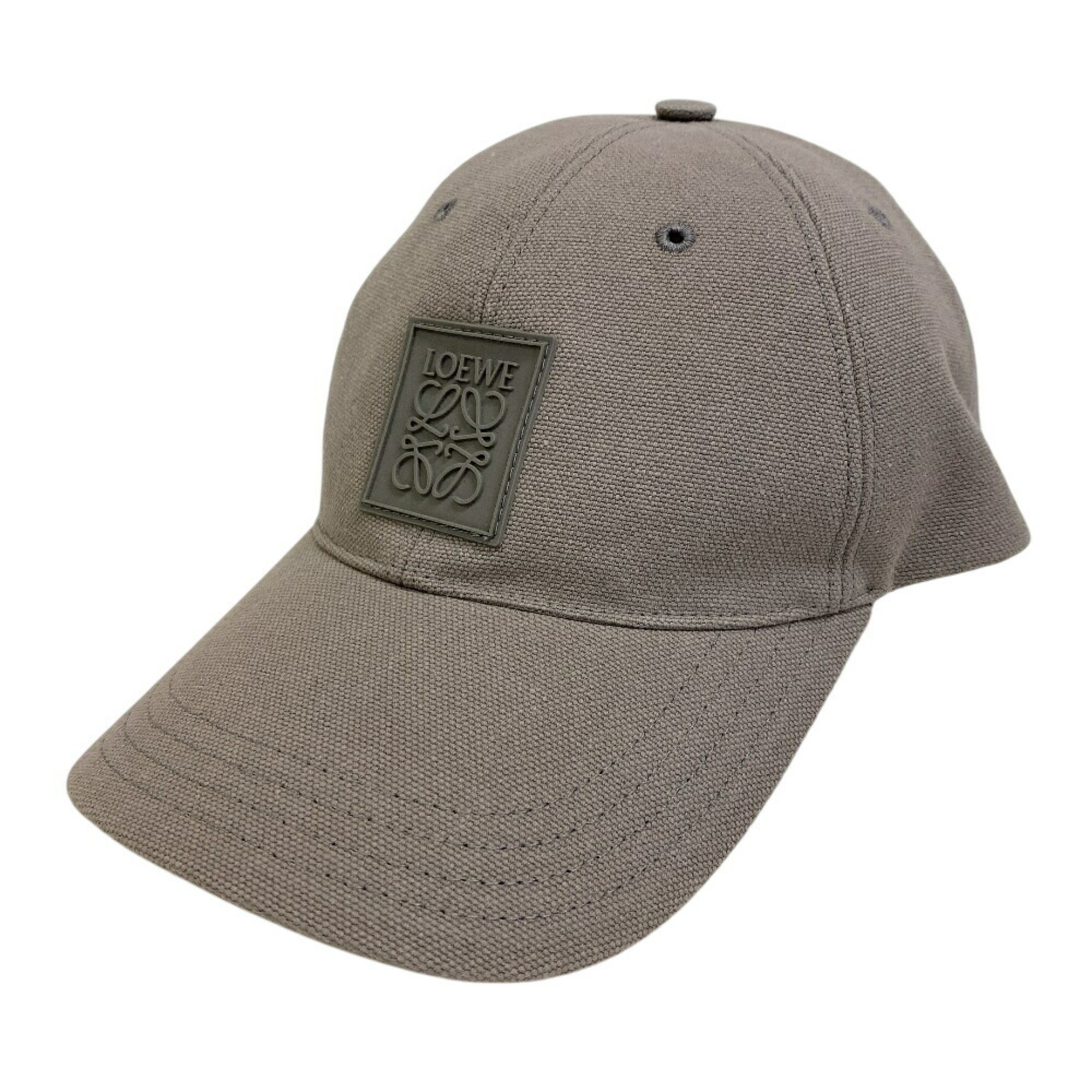 LOEWE Anagram Patch Cap, Beige, Men’s
