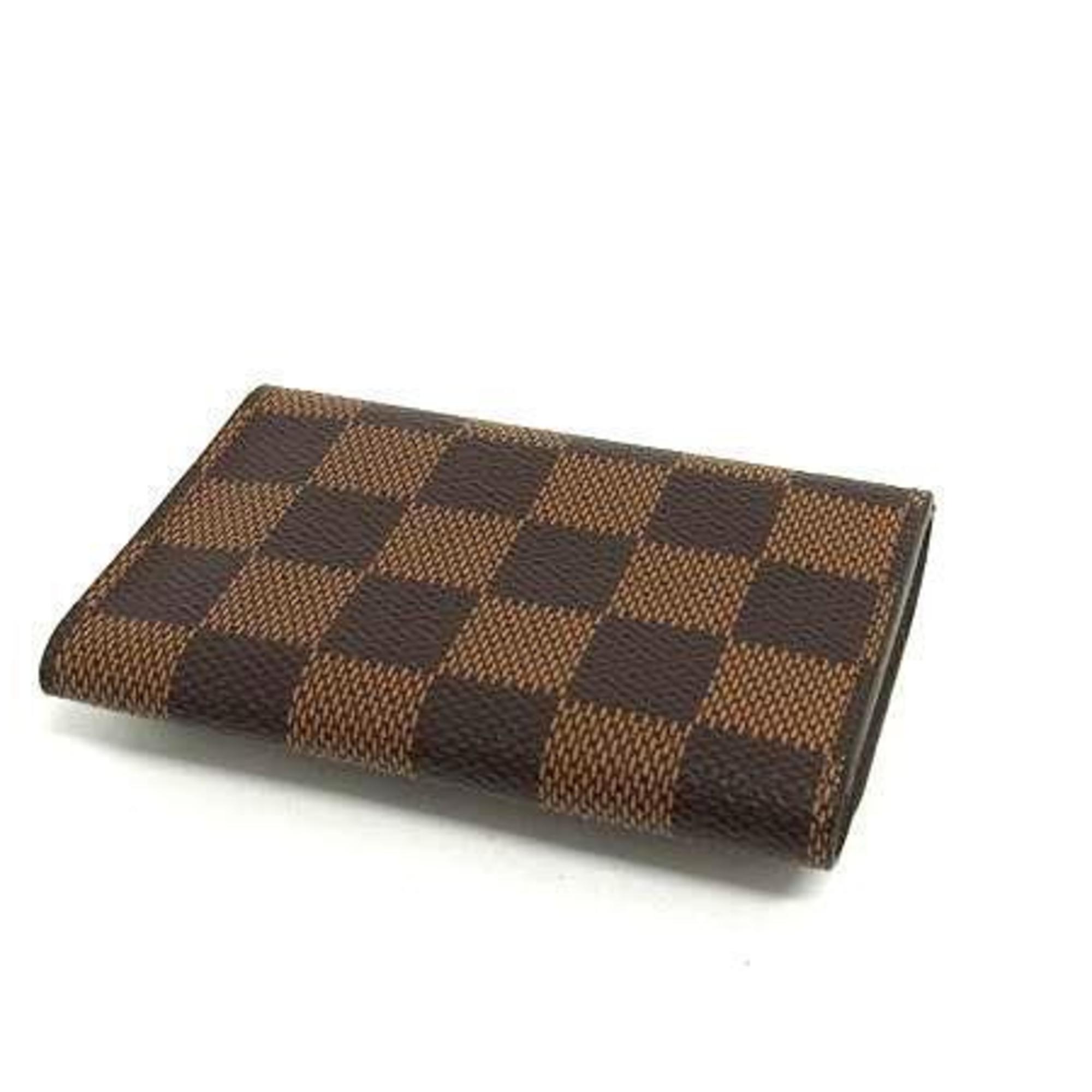 LOUIS VUITTON Louis Vuitton Damier Multicle 6 Key Case N62630 Ebene (Brown) x Leather for Men and Women
