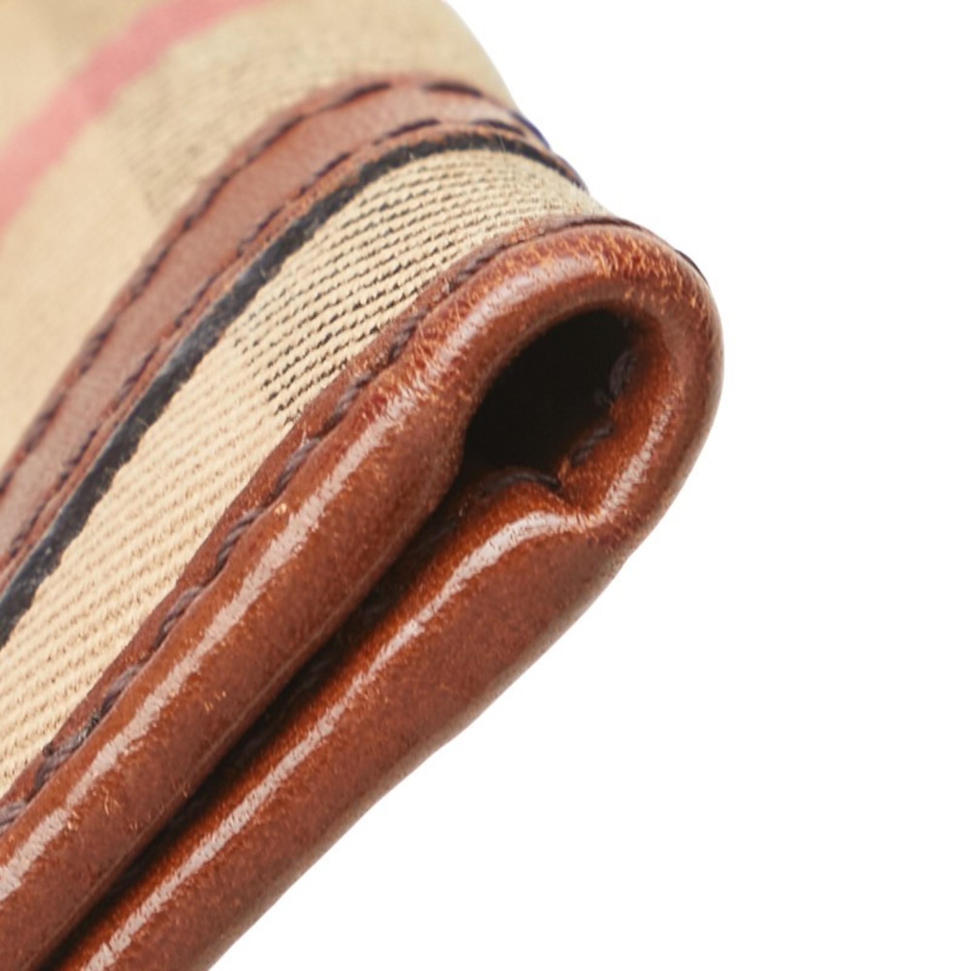 Burberry Nova Check Pass Case, Business Card Beige Multicolor Canvas and Leather, Women's, BURBERRY