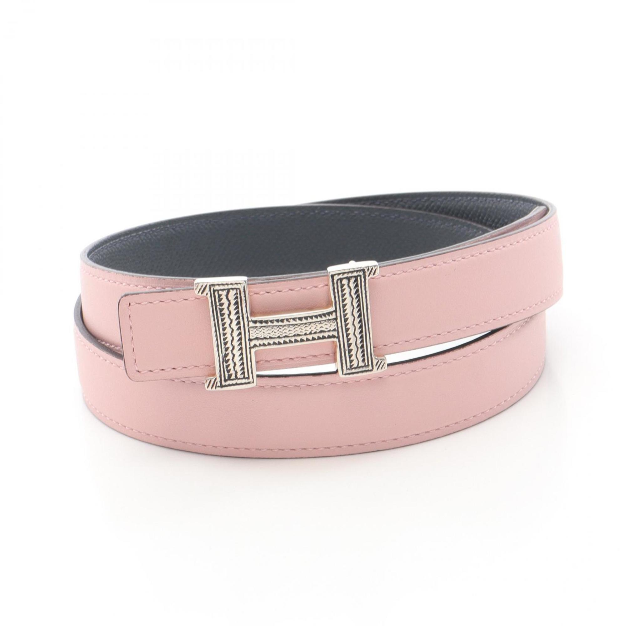 Hermes Hermès Touareg & Kit 24 Leather Belt, Clothing, Swift Leather, Epsom Women's, Pink, Gray, Grimist