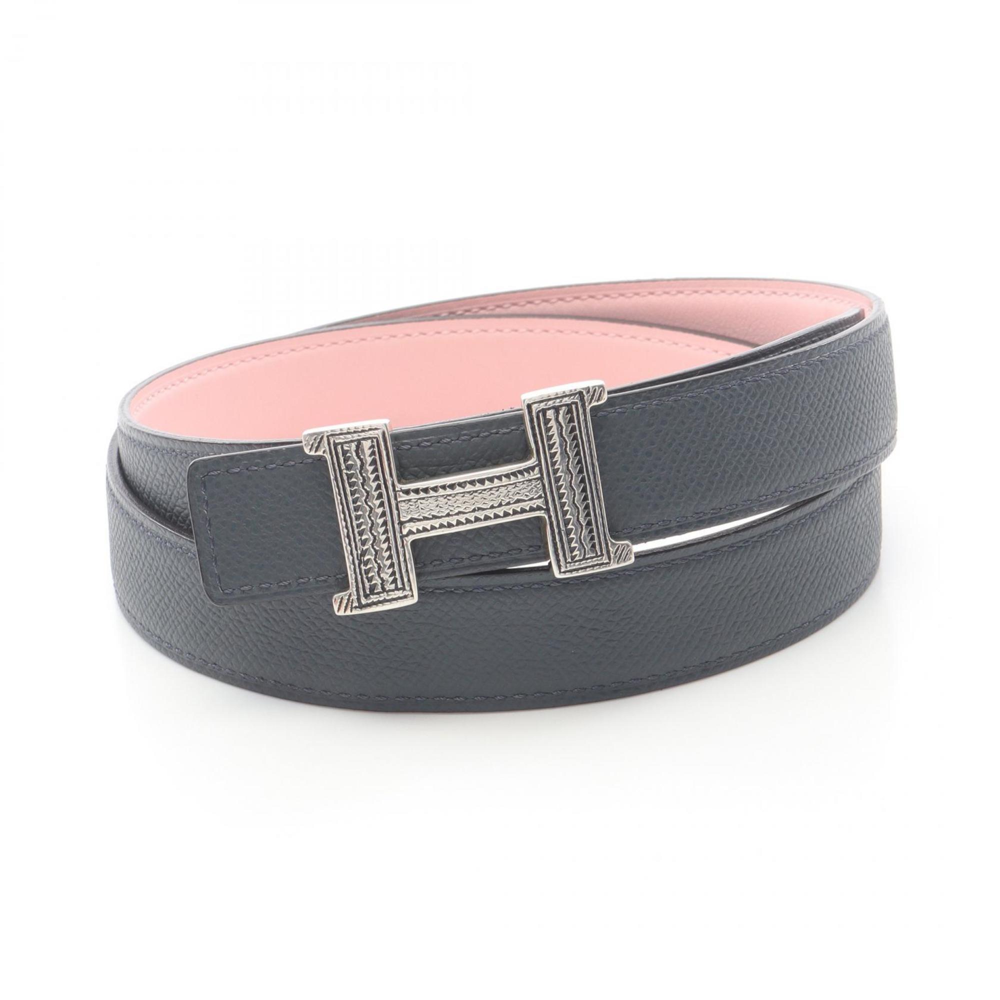 Hermes Hermès Touareg & Kit 24 Leather Belt, Clothing, Swift Leather, Epsom Women's, Pink, Gray, Grimist