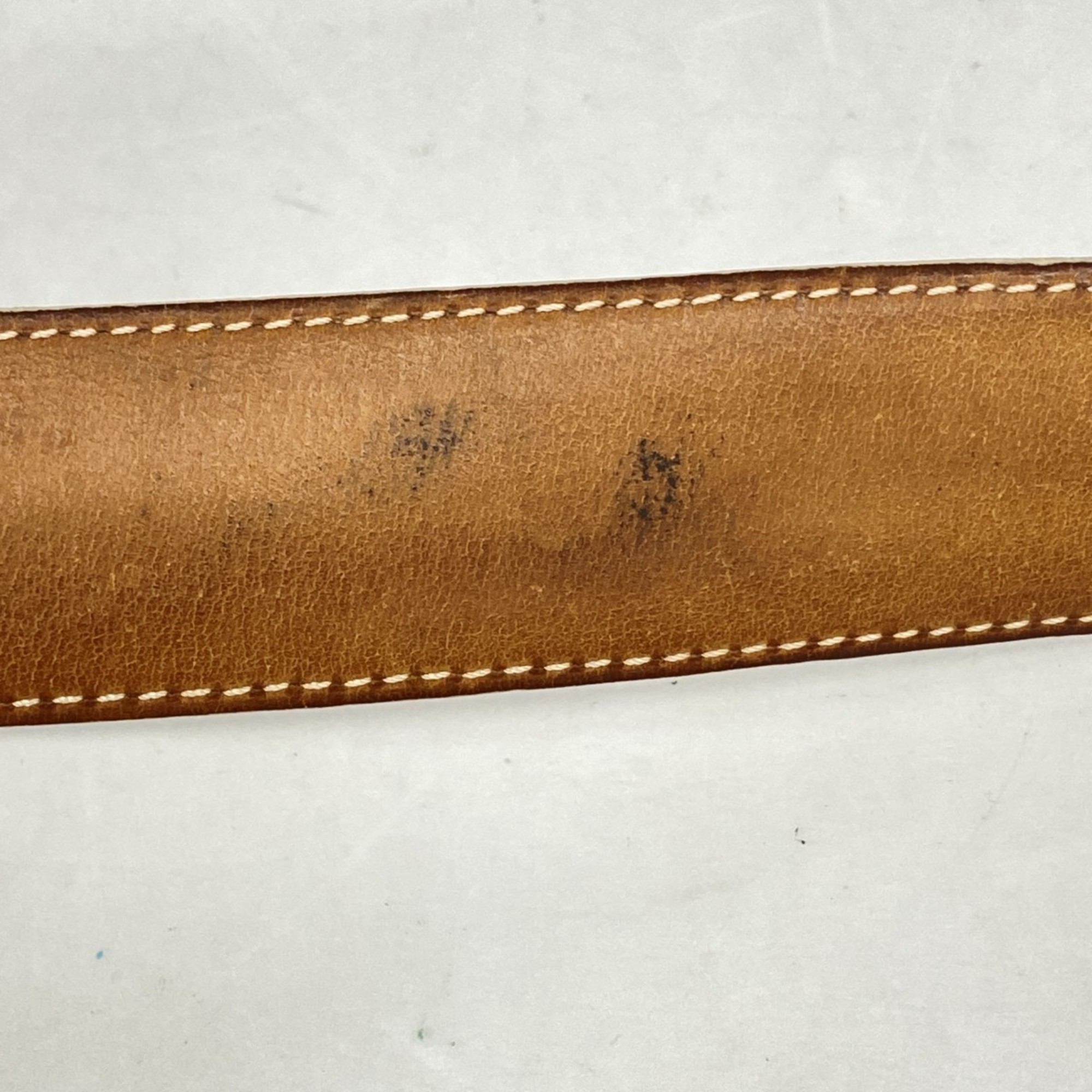 Louis Vuitton Damier Azur Santur Voyage Belt M9837U White Women's