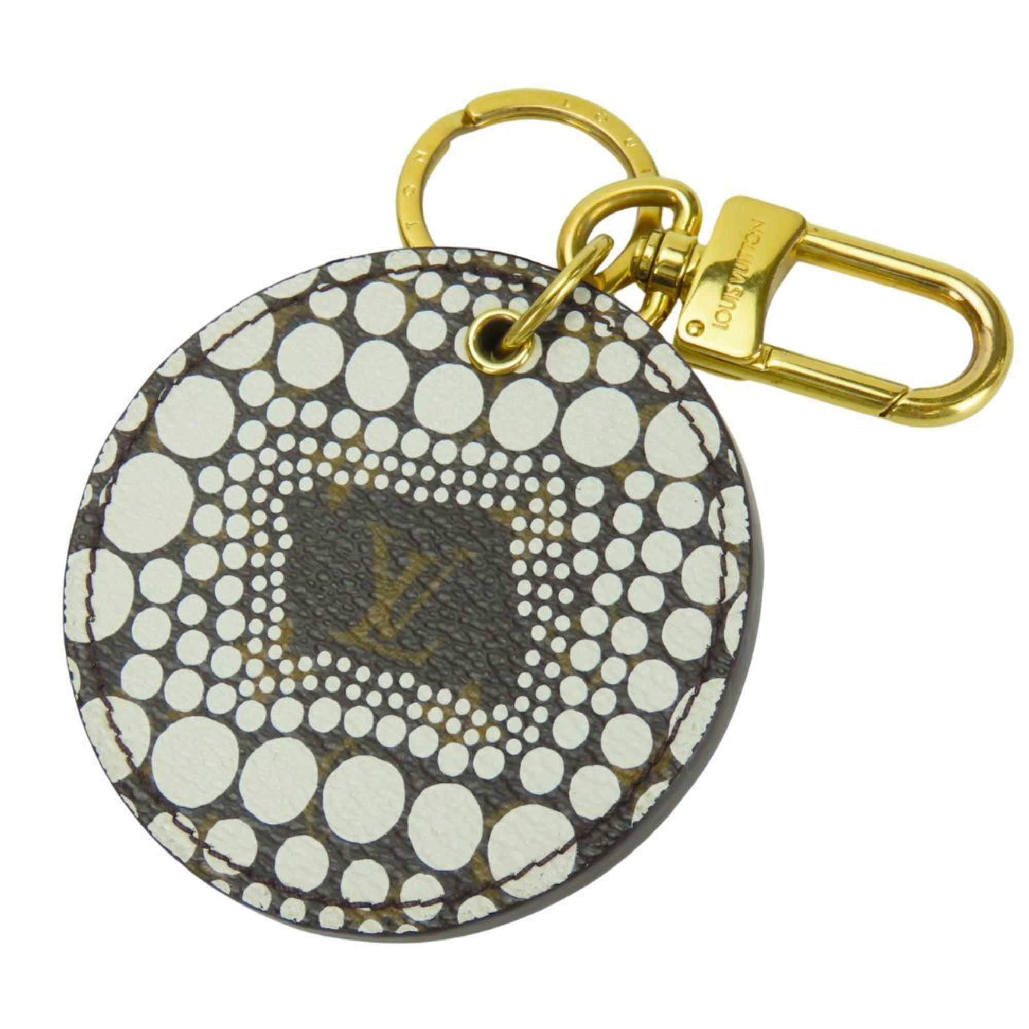 Louis Vuitton Porte-Clés Monogram Keychain M66739 Pumpkin Dot Bron White Brown Yayoi Kusama Women’s LOUIS VUITTON