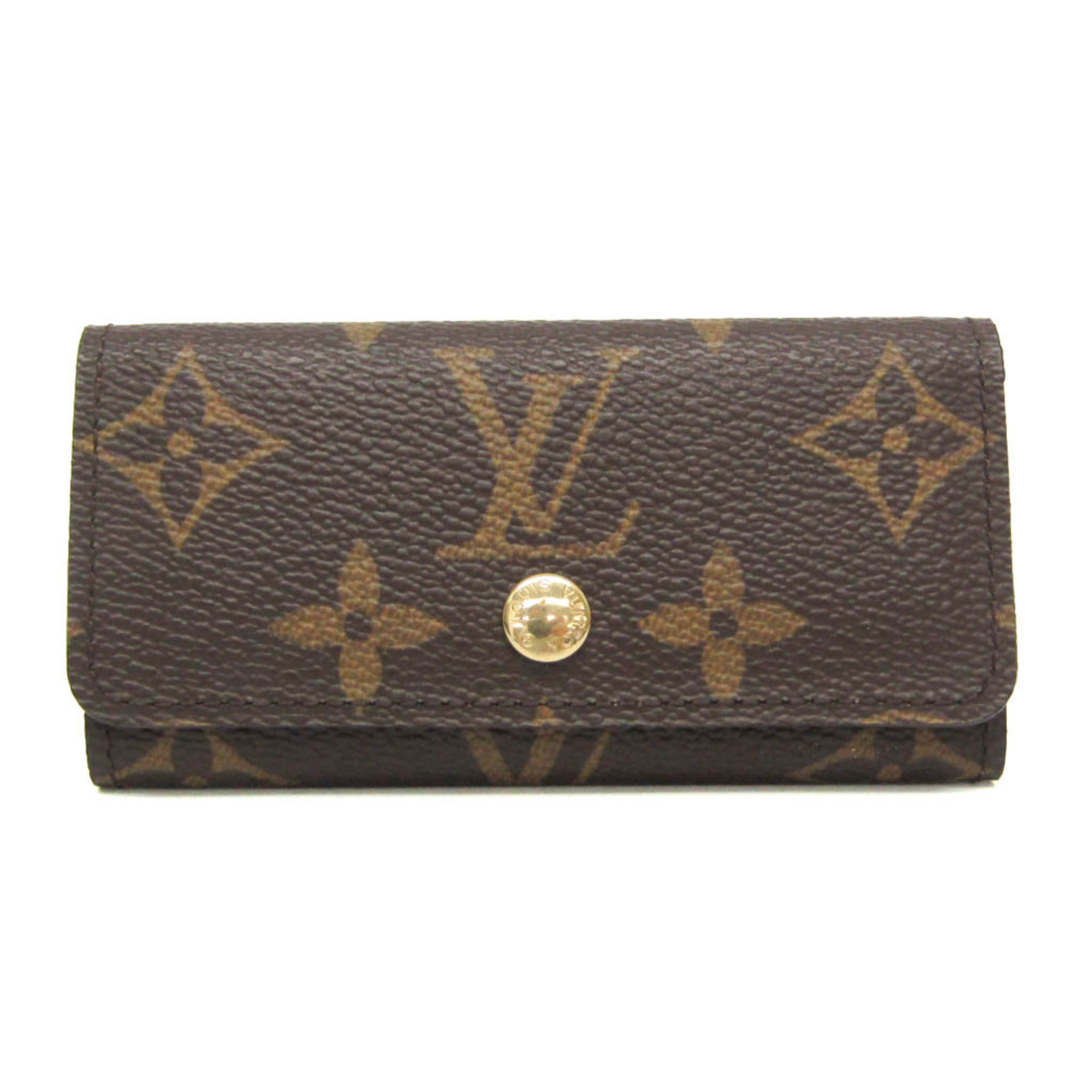 Louis Vuitton Monogram 4 Key Holder  M69517 Men,Women Monogram Key Case Brown