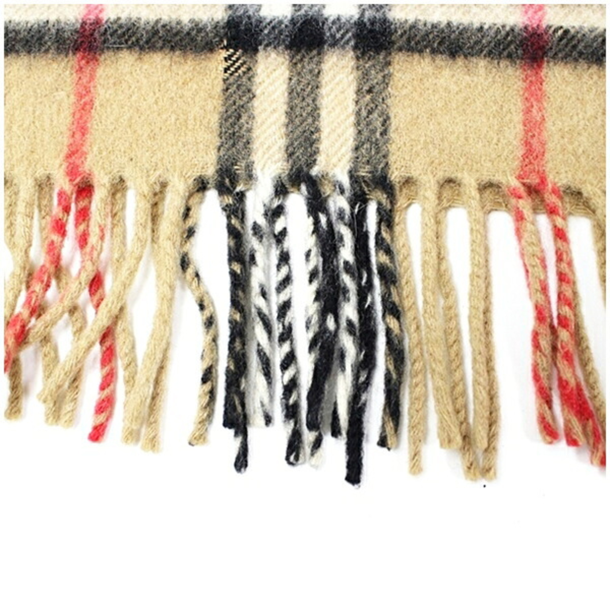 Burberry Cashmere Scarf, Camel x Check, 144 31 cm, Burberry, Men's & Women's