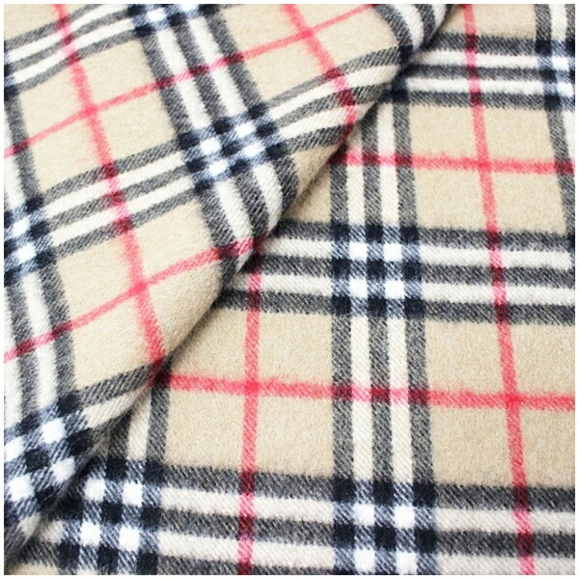 Burberry Cashmere Scarf, Camel x Check, 144 31 cm, Burberry, Men's & Women's