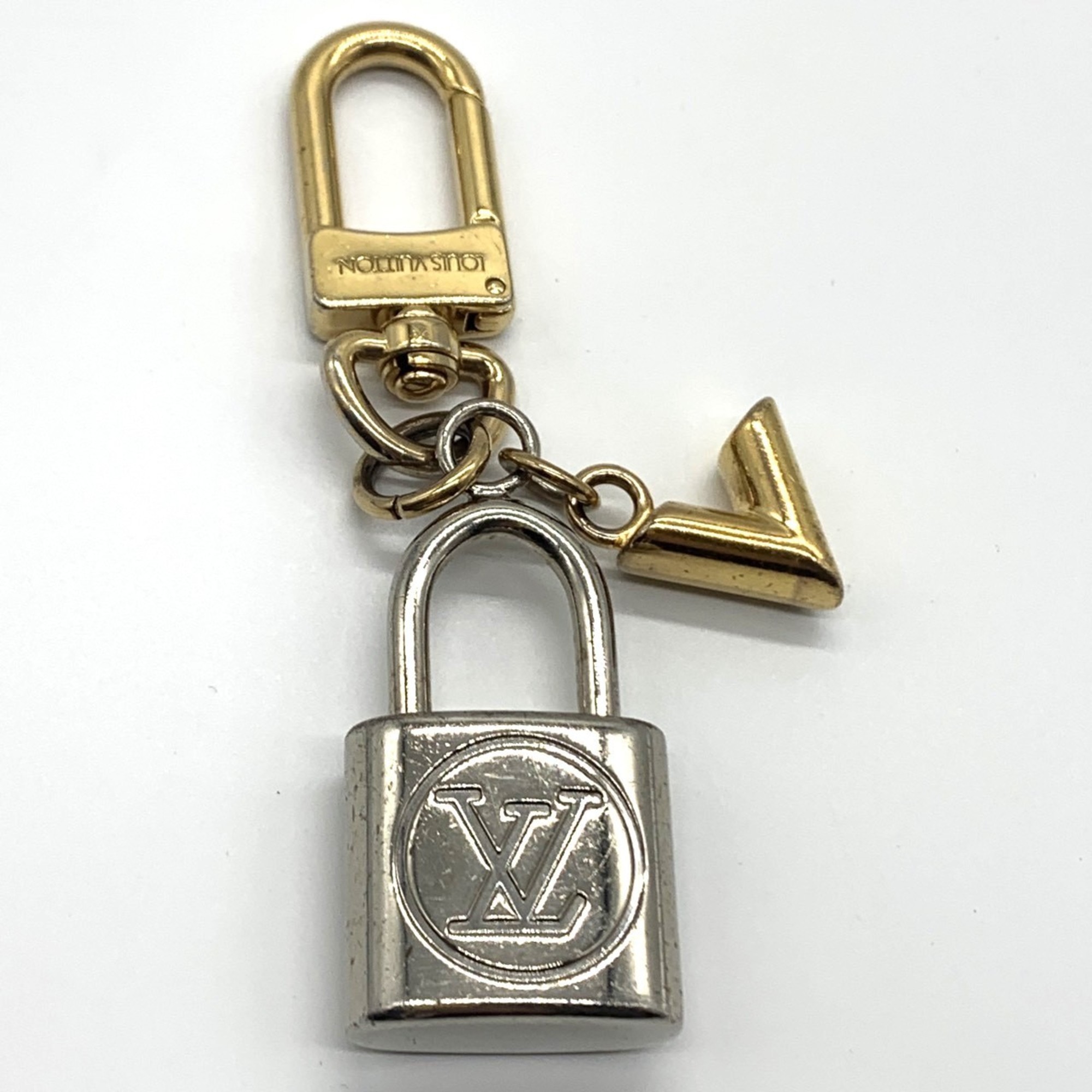 Louis Vuitton Kaleido V Padlock Keychain Charm Keyring M67376 GP Gold Silver LOUIS VUITTON