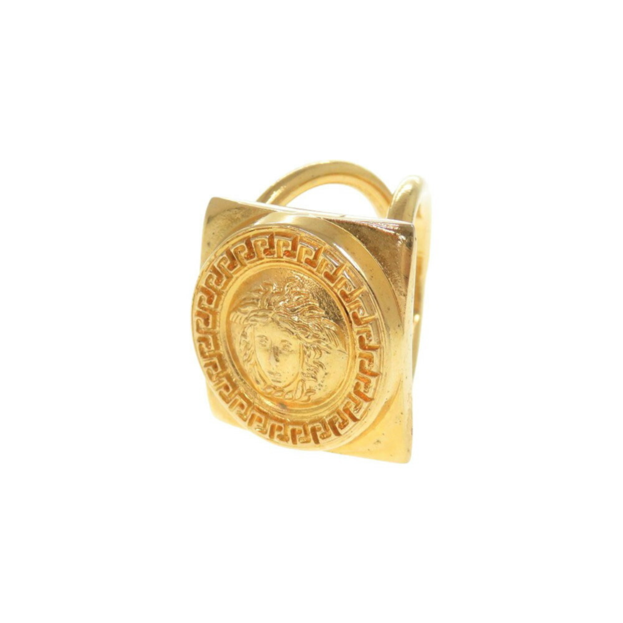 Gianni Versace Medusa Metal Gold Scarf Ring 1623