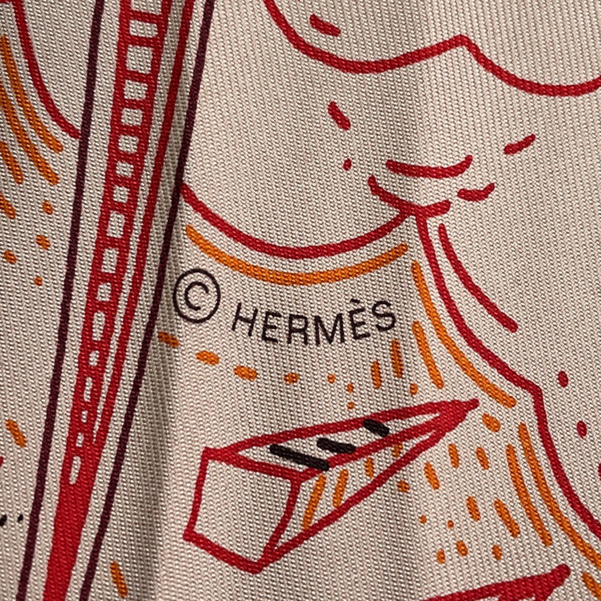 Hermès Scarf/Muffler Carré 90 Please Hold the Line HERMES Silk 2025