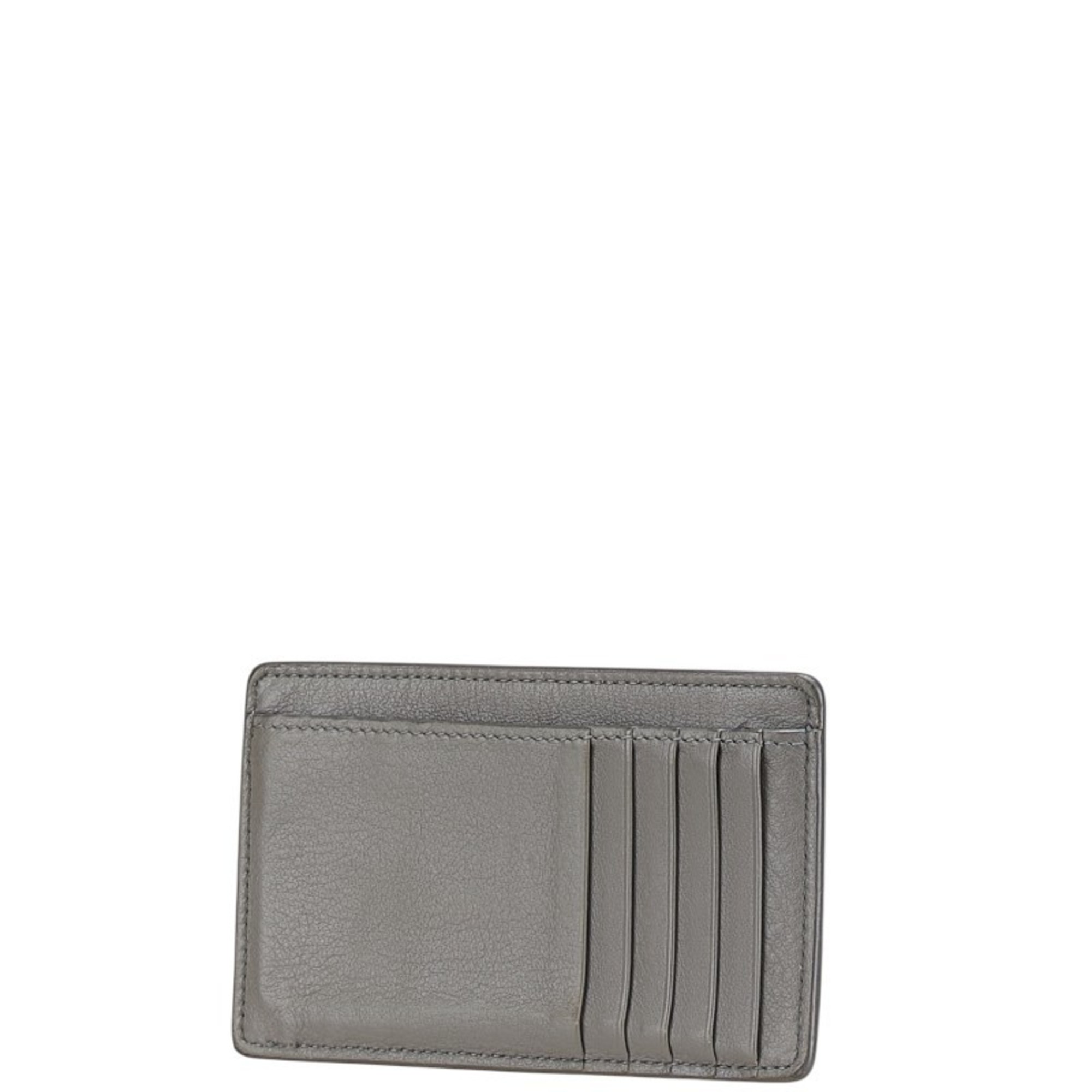 Balenciaga Card Case, Coin Fragment Case 499203 Gray Leather Men's BALENCIAGA