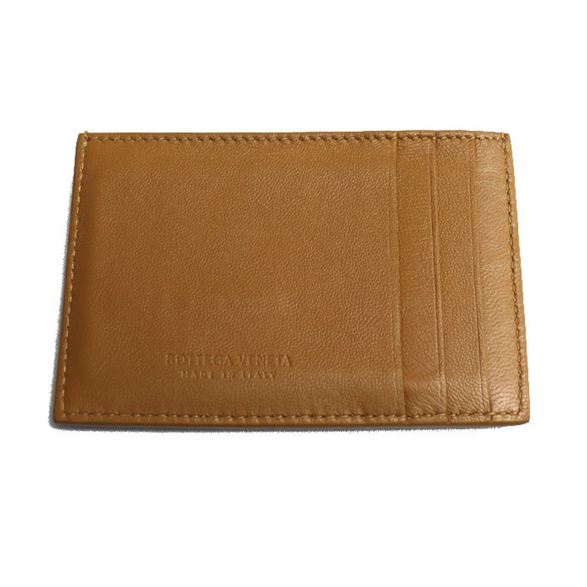 BOTTEGAVENETA Cassette Credit Case Card Brown 651401 Unisex