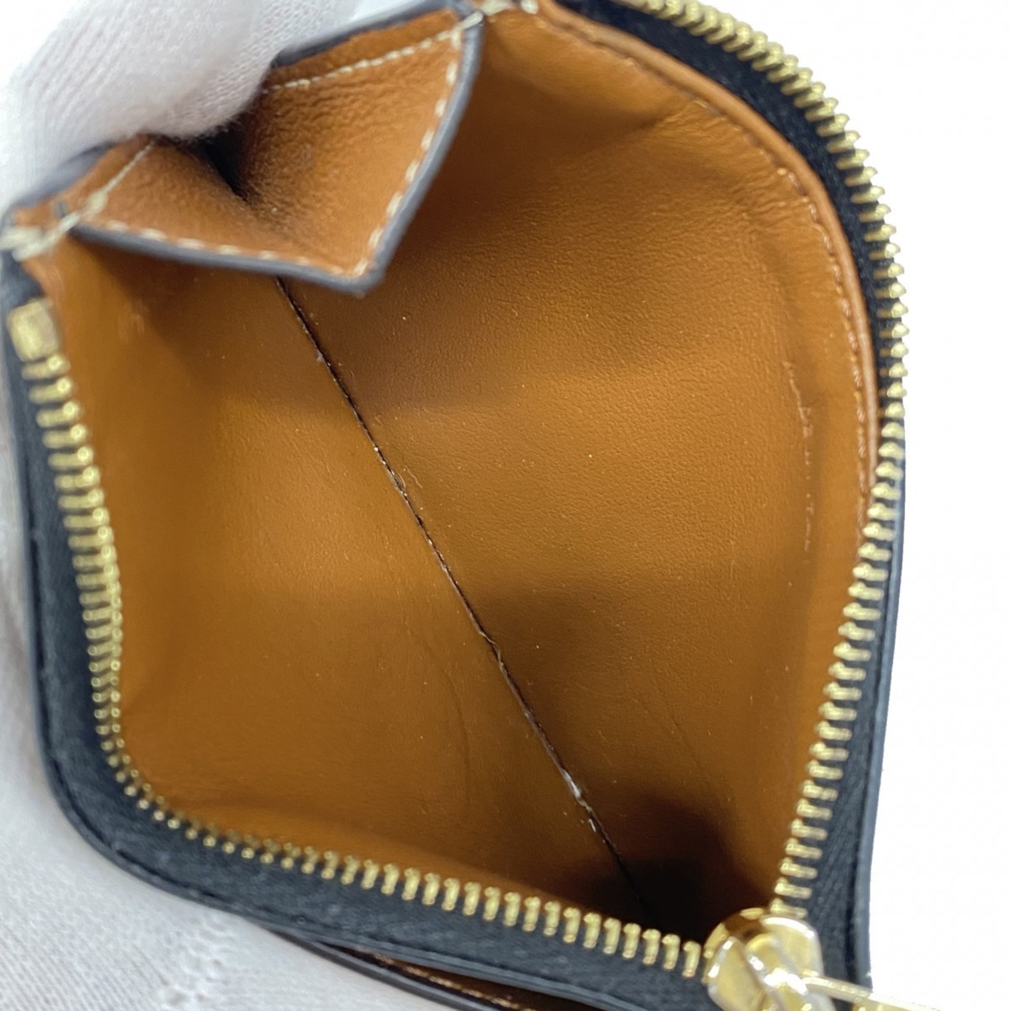 Celine Triomphe Card Case in Brown and Black for Women