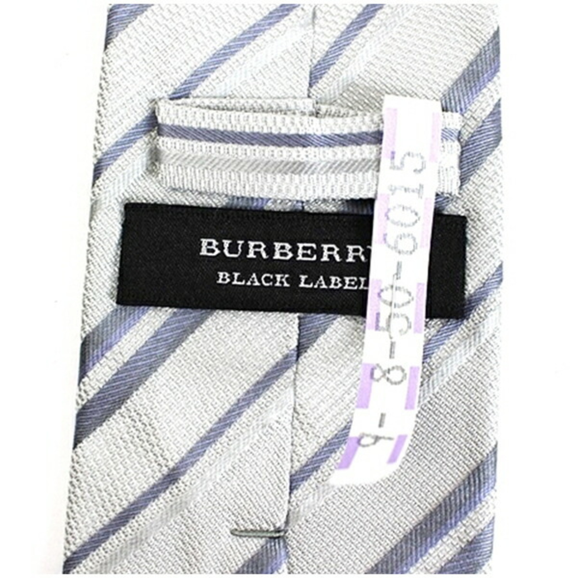 Burberry Black Label Silk Tie Stripe BURBERRY BLACK LABEL Men's