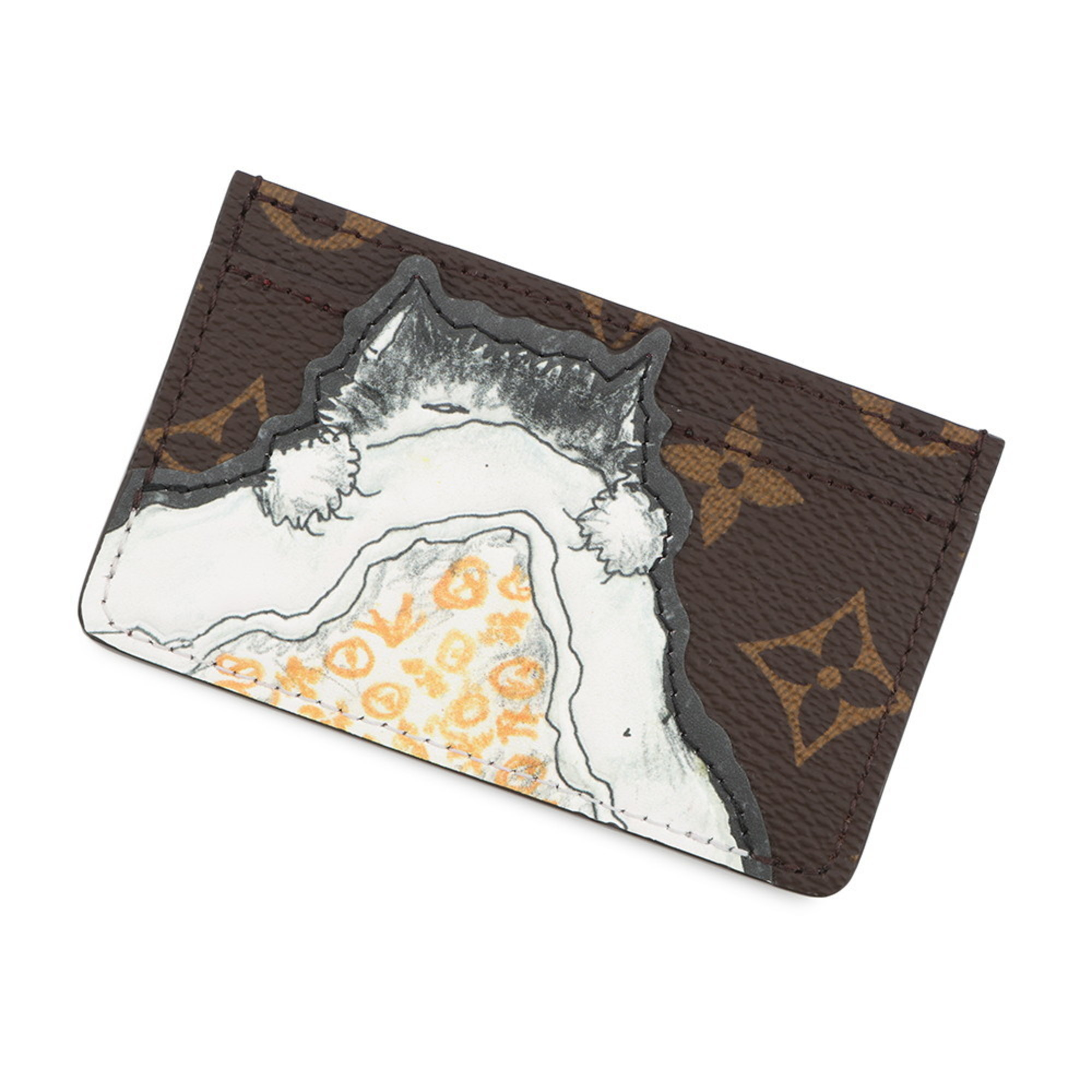 Louis Vuitton Monogram Porte Cult Catnap Card Case M15155 LOUIS VUITTON Wallet