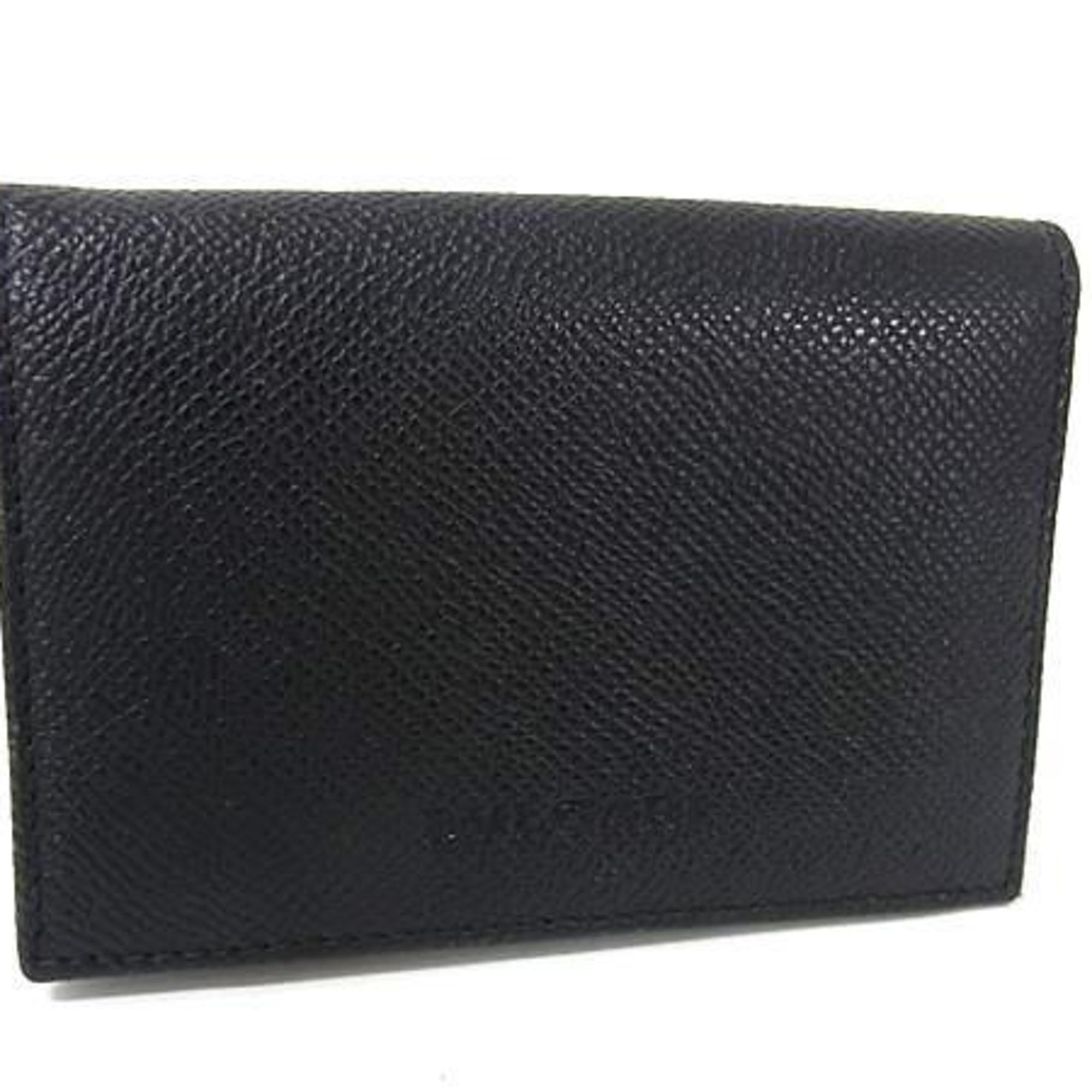BVLGARI Classico Business Card Holder 20361 in Black Leather for Men and Women