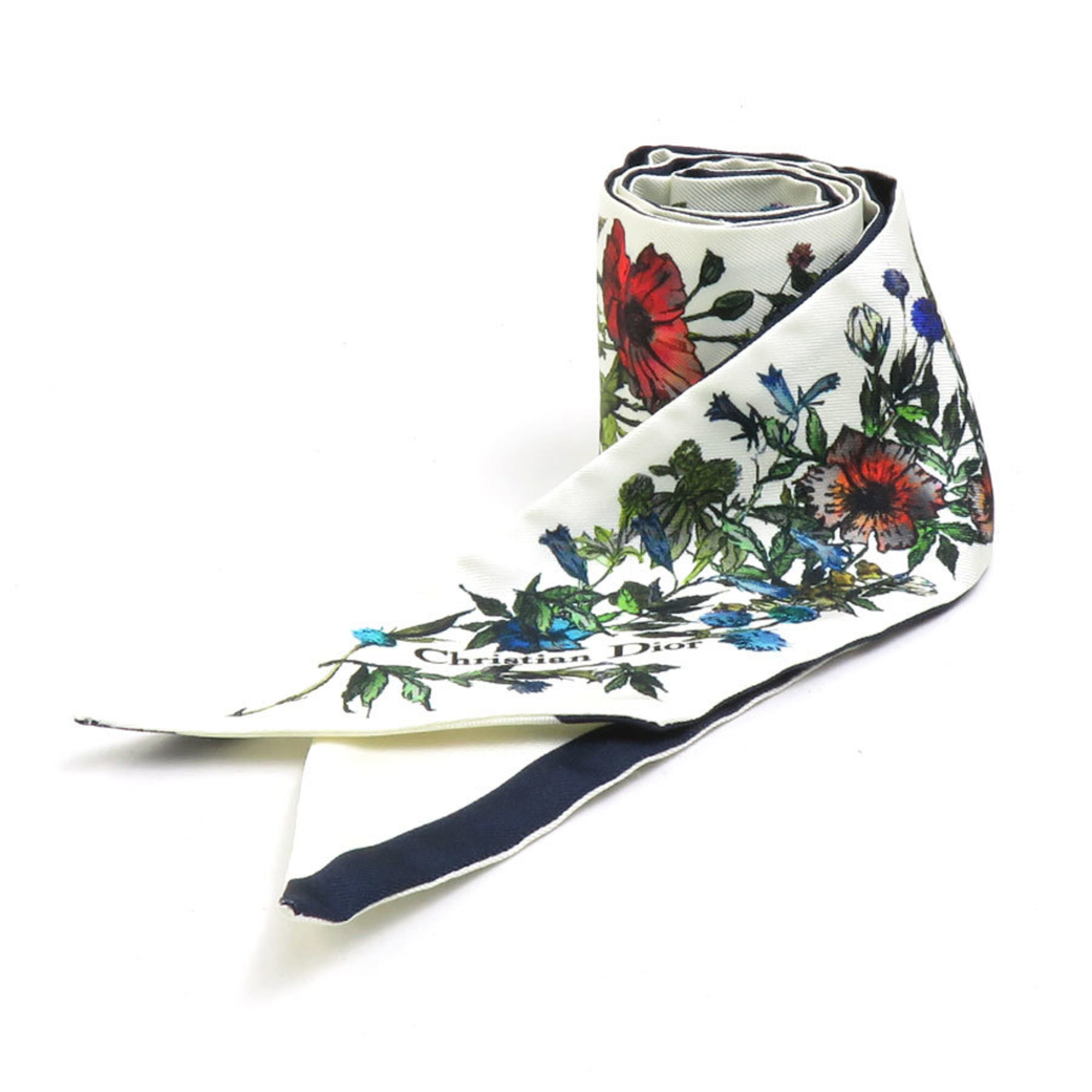 Christian Dior Scarf/Muffler Ribbon Silk Multicolor Women’s h30993g