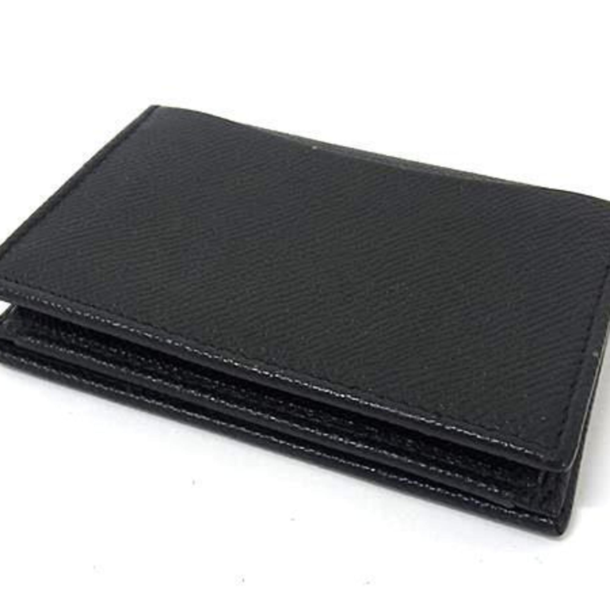BVLGARI Classico Business Card Holder 20361 in Black Leather for Men and Women