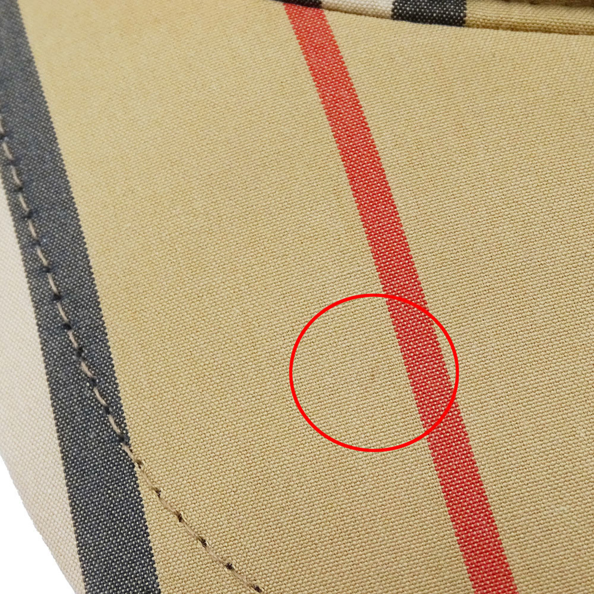 Burberry Women's Beige Cotton Cap (Size M, 8011952) with Logo and Stripe Pattern