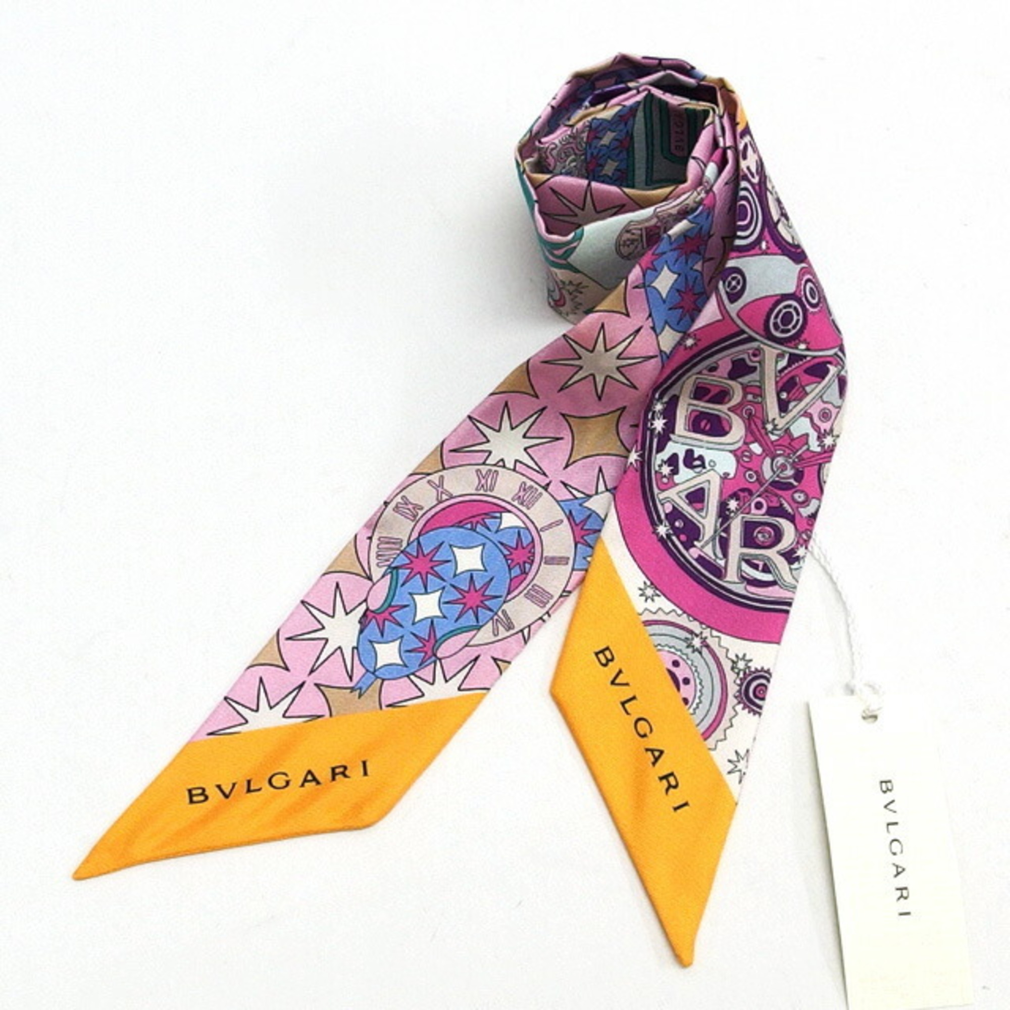 Bvlgari Bulgari Serpenti Silk Ribbon Scarf Muffler