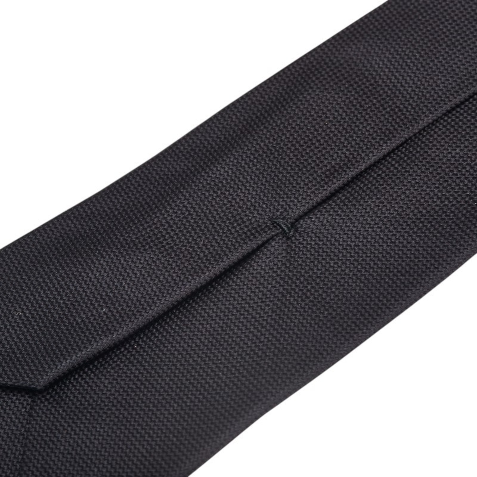 Louis Vuitton Monogram Tie MR0232 Black Silk Women's LOUIS VUITTON