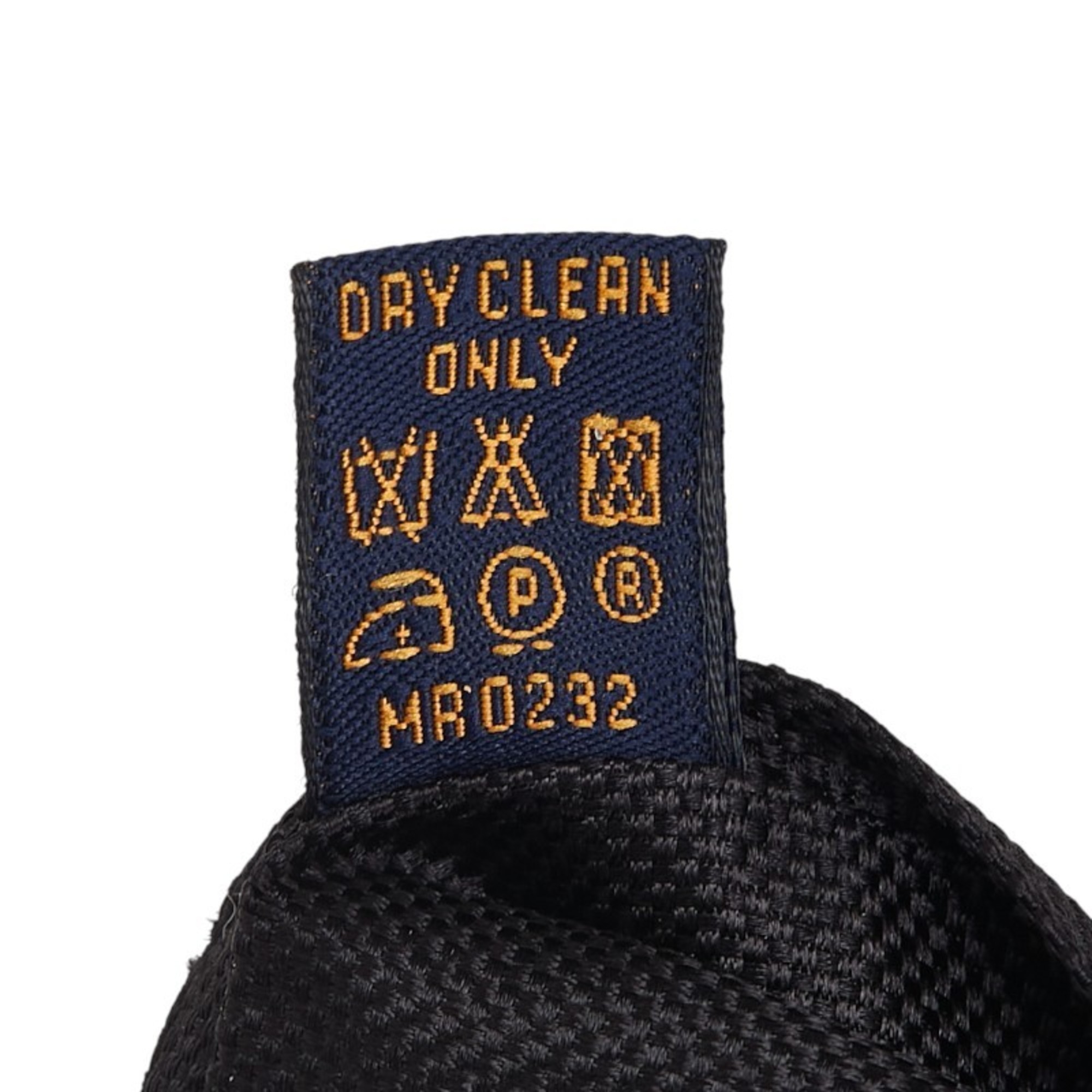 Louis Vuitton Monogram Tie MR0232 Black Silk Women's LOUIS VUITTON