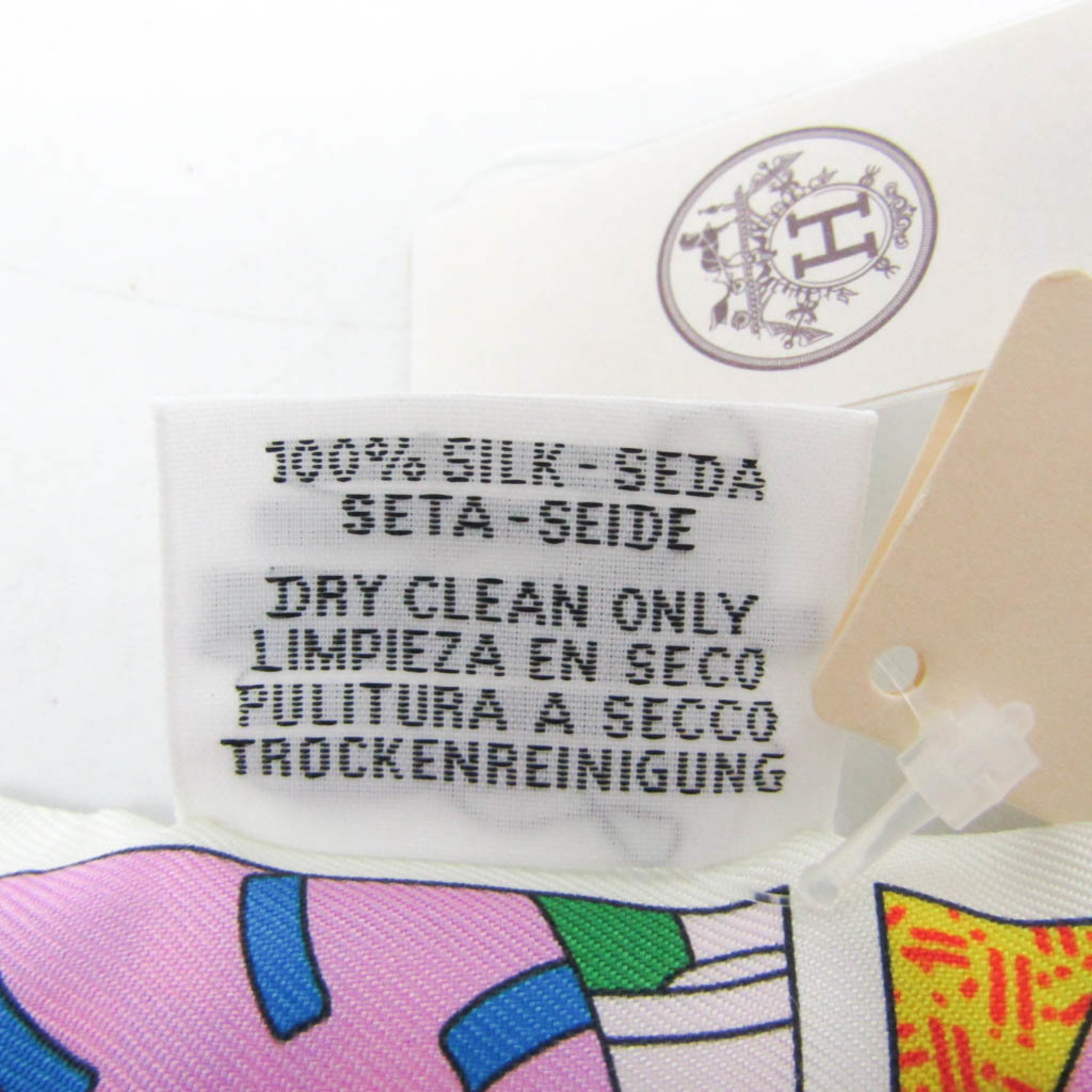 Hermes Twilly FACTRY SUITE 063975S Women's Silk Scarf Multi-color