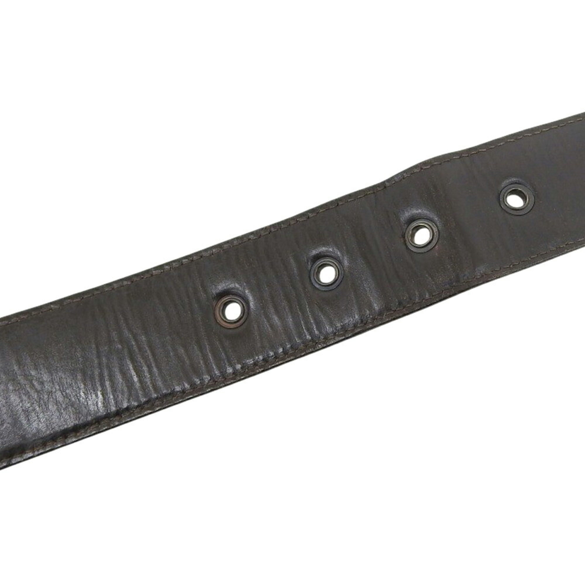 Bottega Veneta Men's Intrecciato Belt, 95cm, Dark Brown Leather