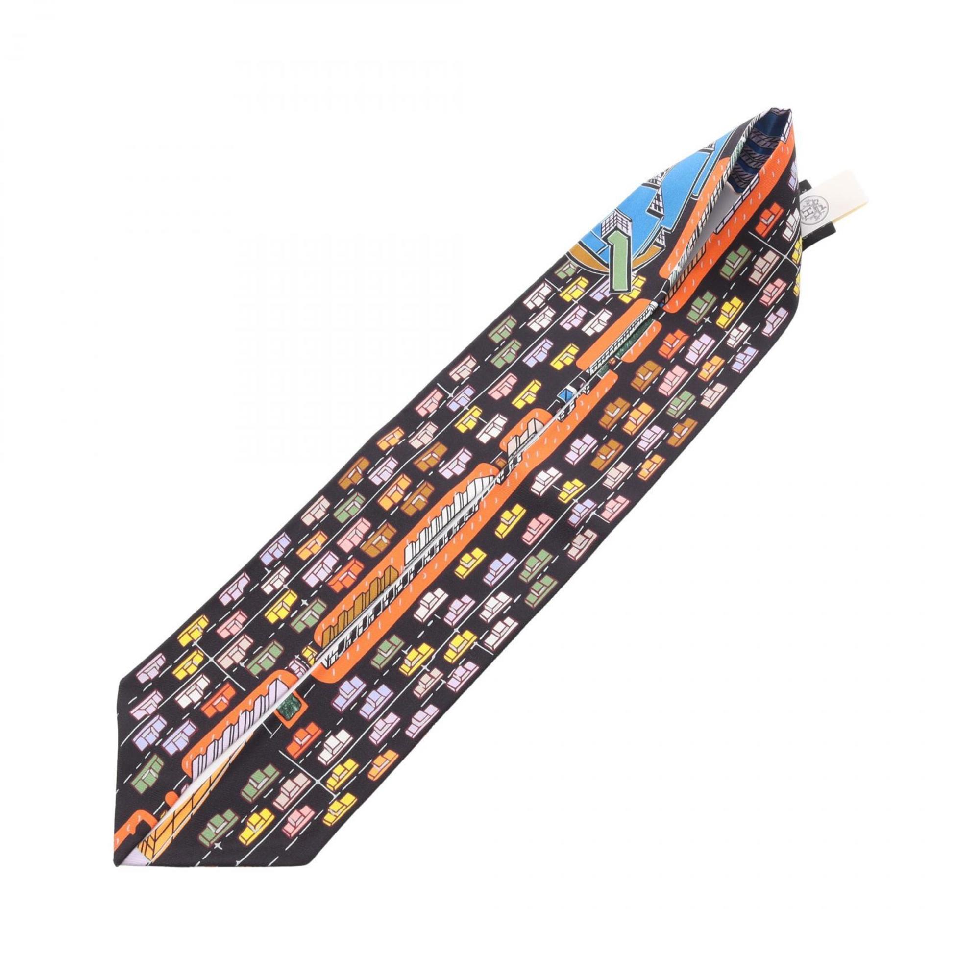 Hermes Hermès Pantin City Twilly Silk Scarf for Women in Multicolor