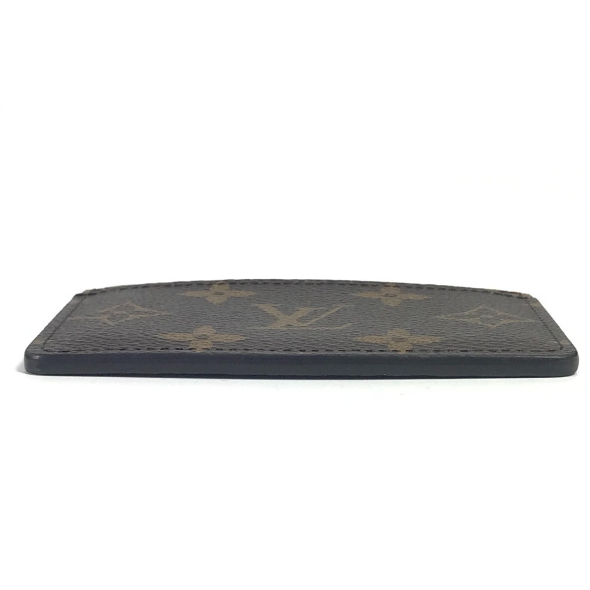 LOUIS VUITTON M69161 Monogram Reverse Porte Carte Sample Business Card Holder/Pass Case, Canvas, Men's/Women's, Brown, Like New