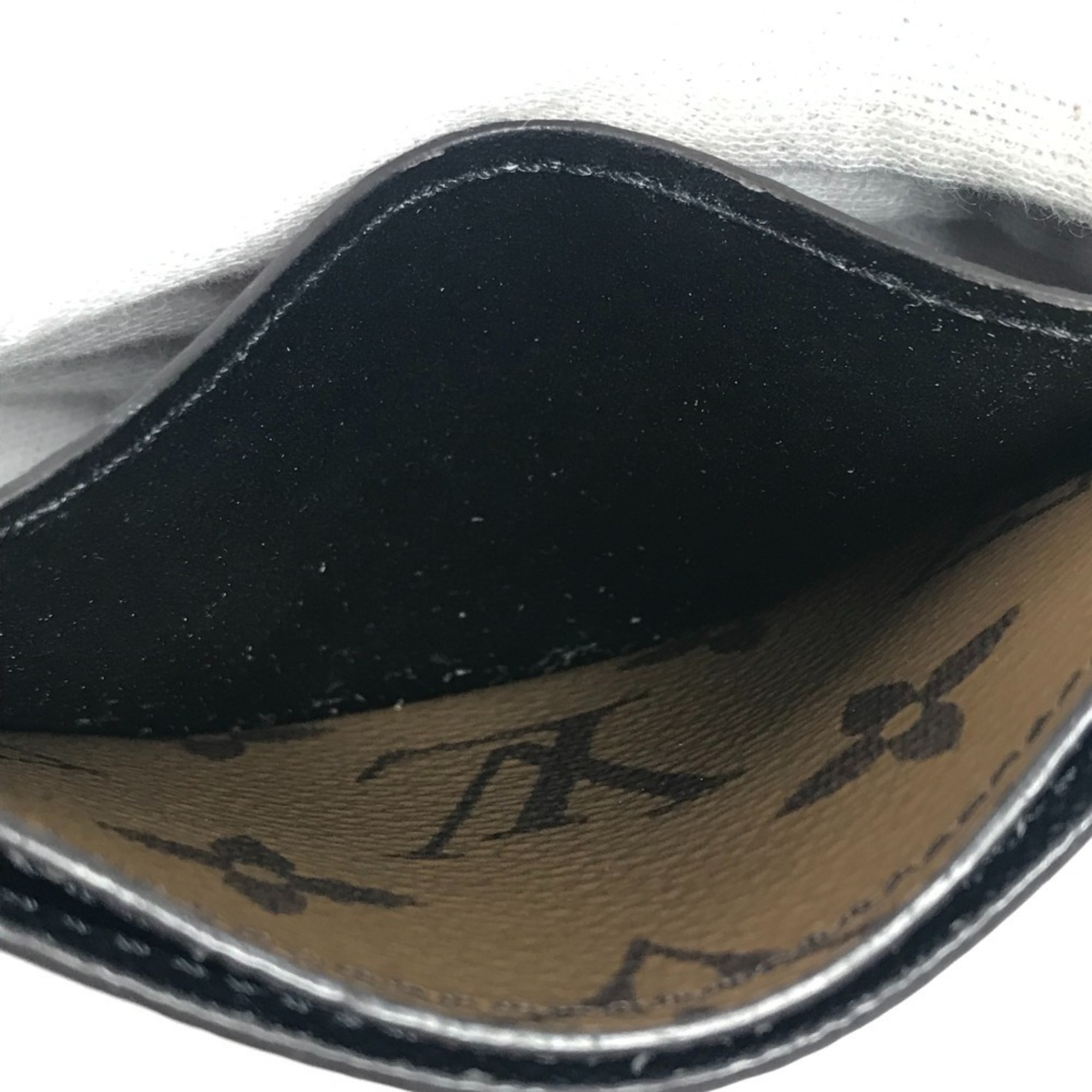 LOUIS VUITTON M69161 Monogram Reverse Porte Carte Sample Business Card Holder/Pass Case, Canvas, Men's/Women's, Brown, Like New