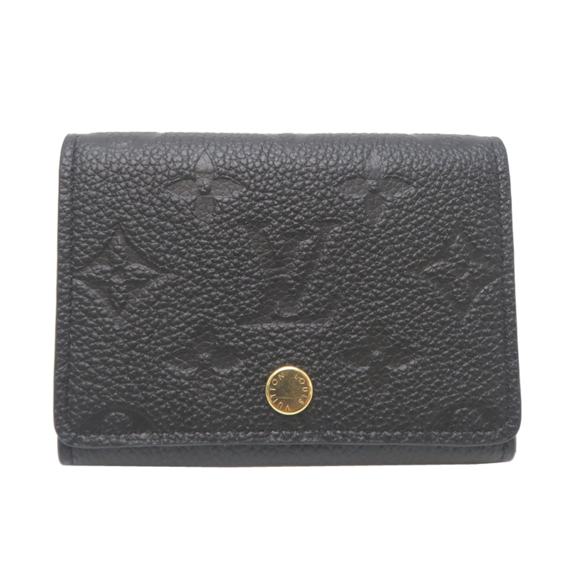 Louis Vuitton Envelope Carte de Visite Women's Card Case M58456 Monogram Empreinte Black
