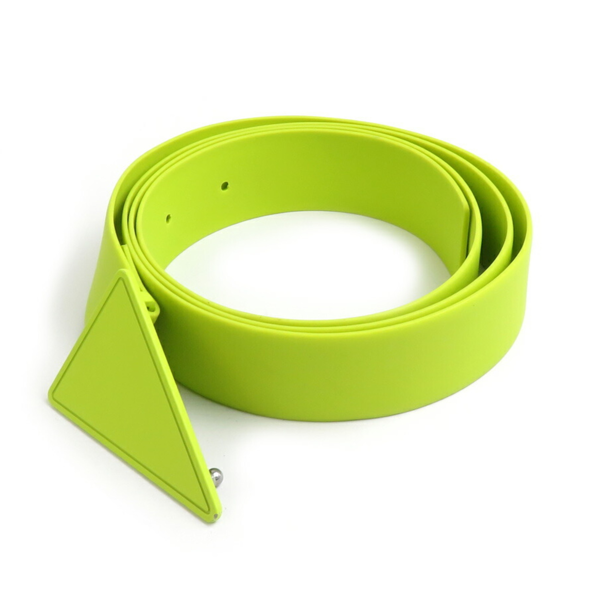 BOTTEGA VENETA Belt Silicone Yellow Green Men's Women's h30672k