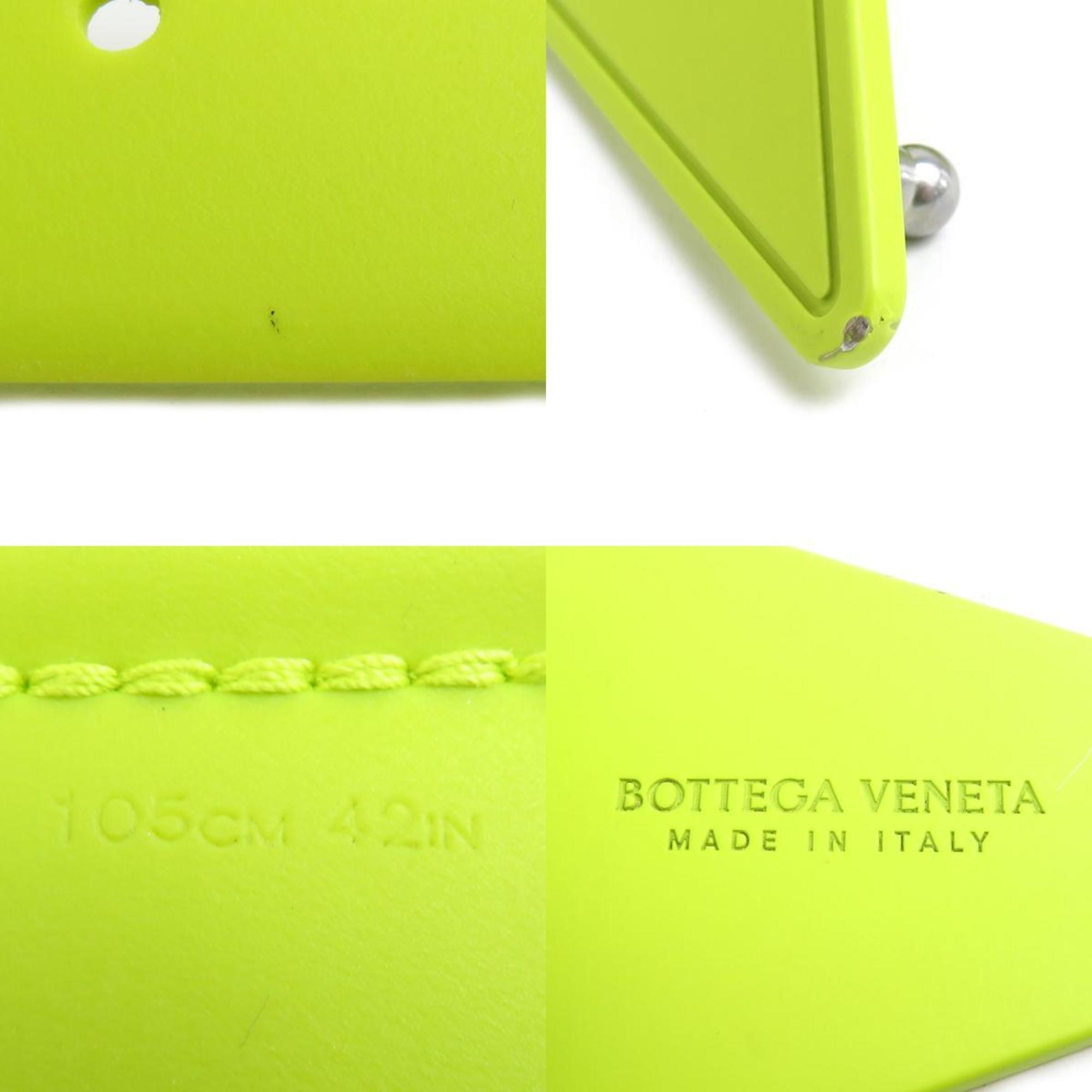 BOTTEGA VENETA Belt Silicone Yellow Green Men's Women's h30672k