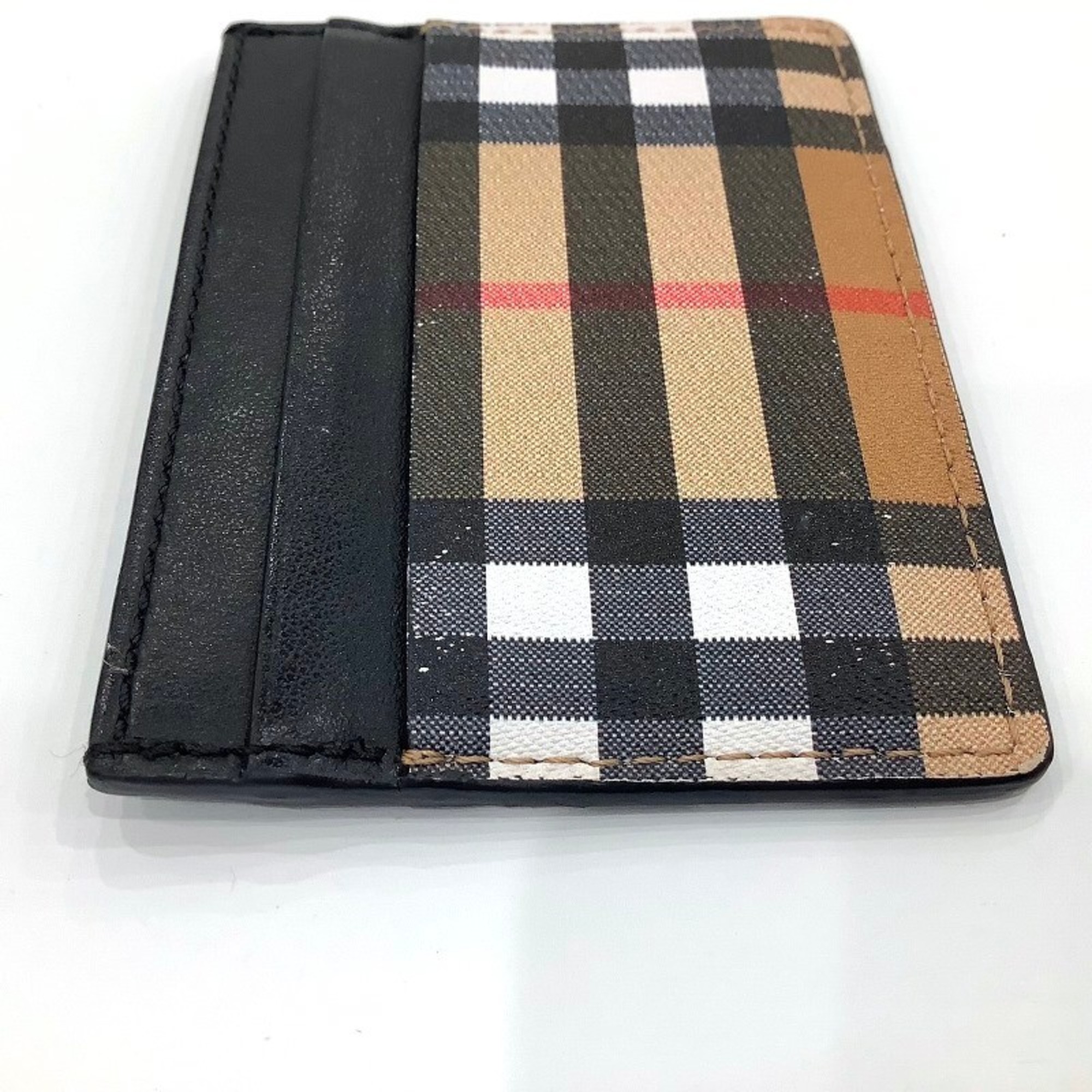 BURBERRY Nova Check Leather Card Case JA-24441