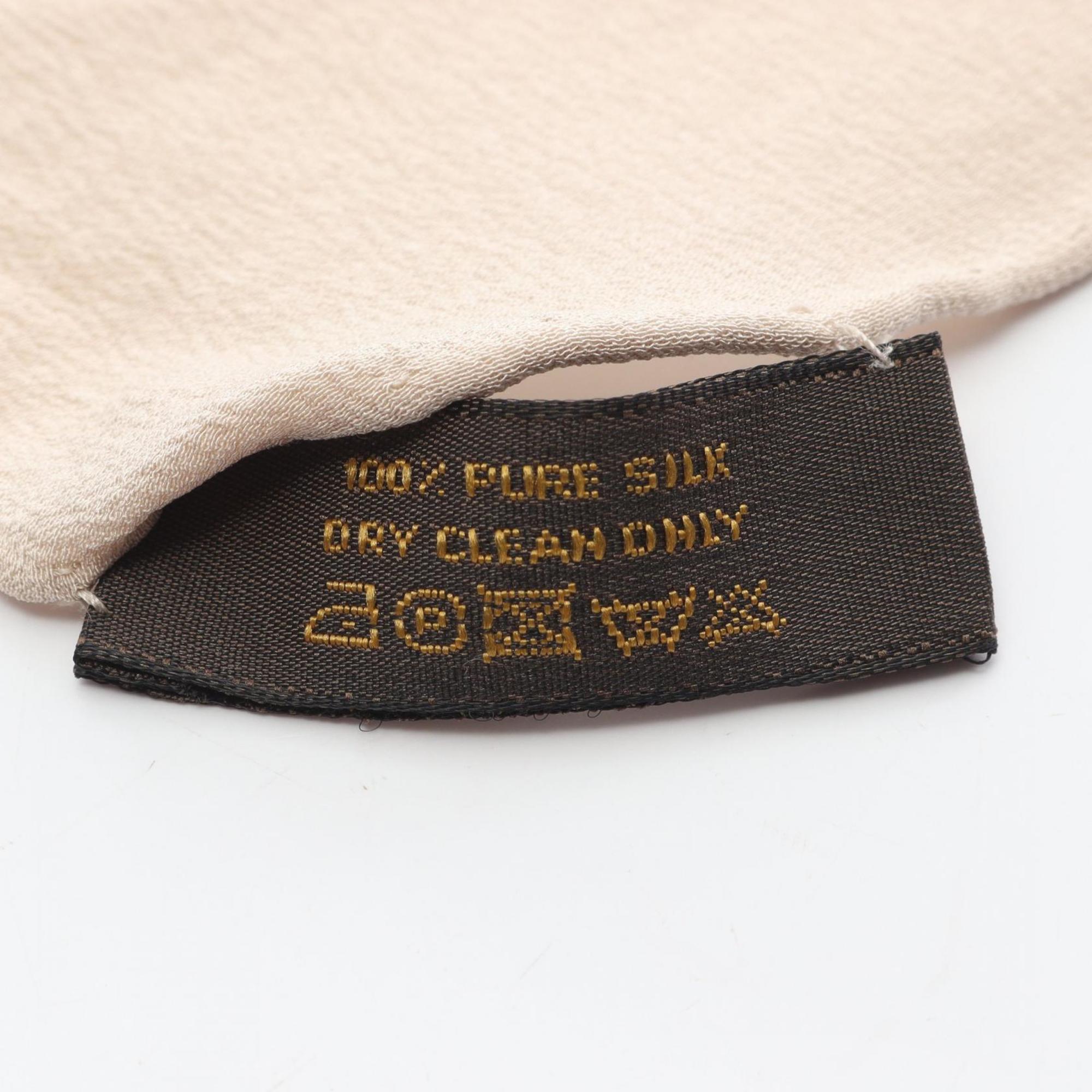 Louis Vuitton Monogram Silk Scarf/Stole for Women, Beige