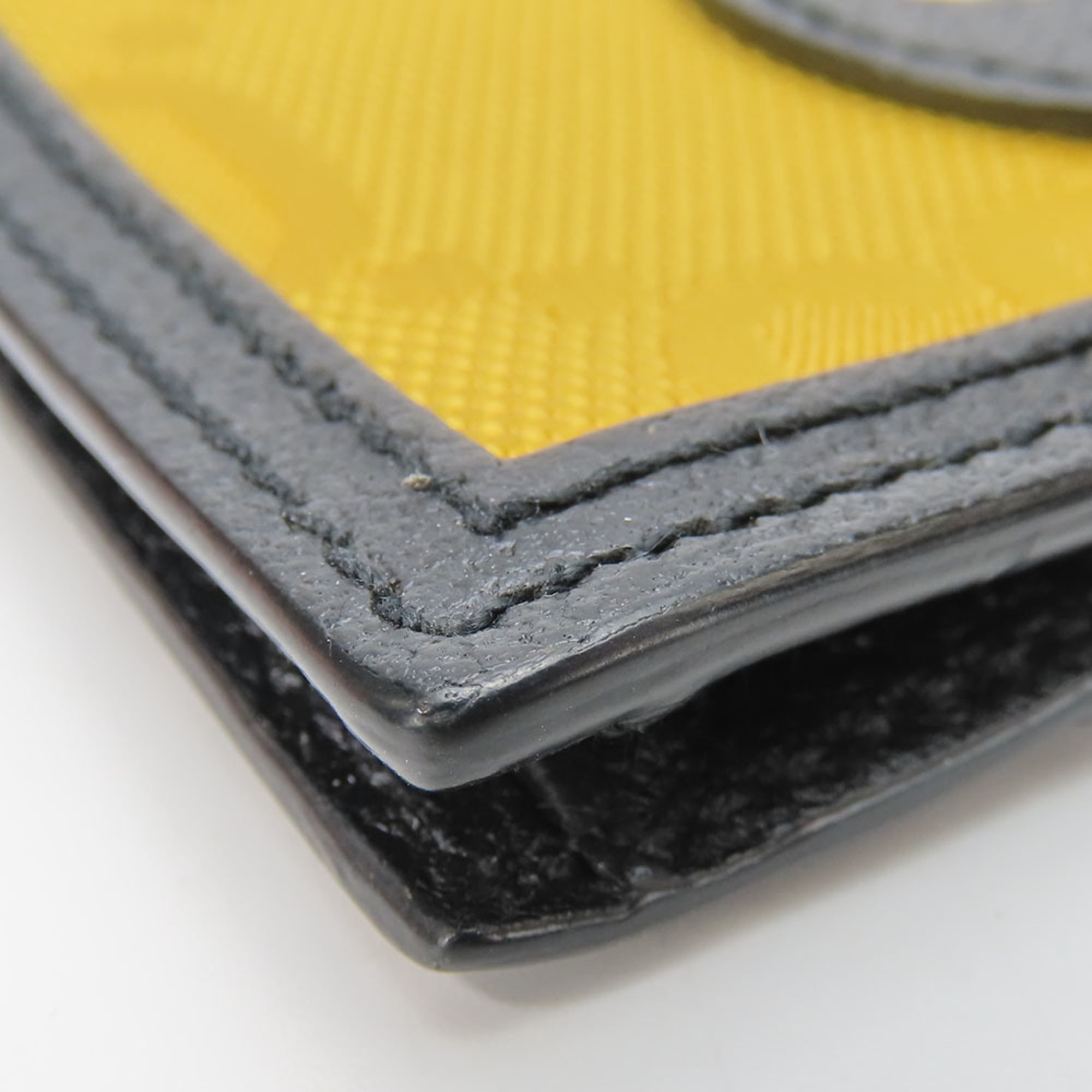 Gucci Wallet/Coin Case 625583 Off the Grid Leather GG Nylon Yellow Black Business Card Holder/Card Accessories Women's GUCCI